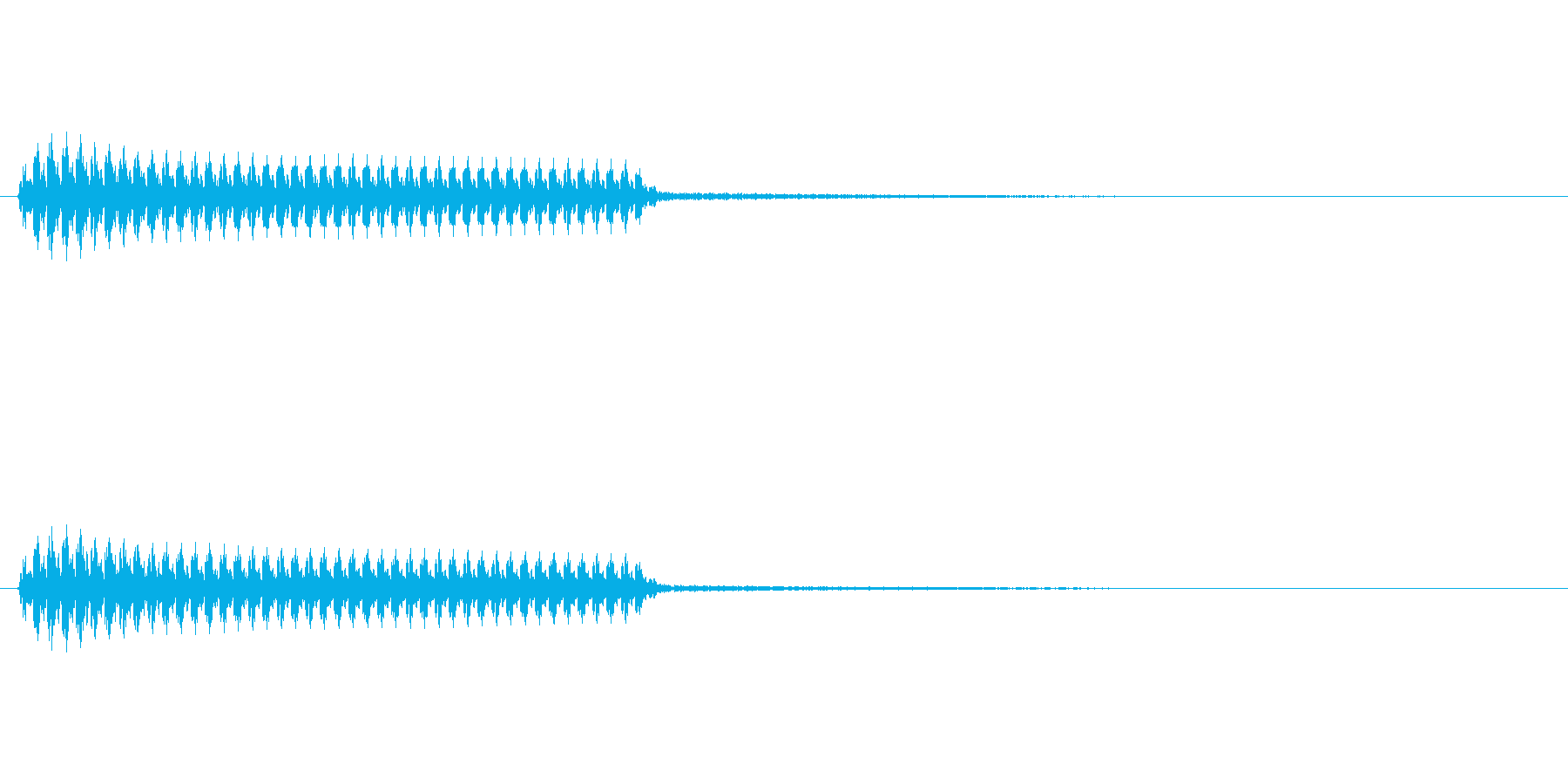 「ブー」(不正解の音)(悪役の音)の再生済みの波形