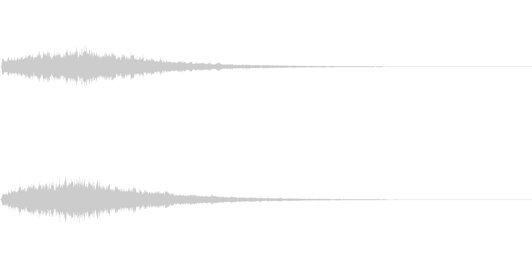 神秘的な音ですの未再生の波形