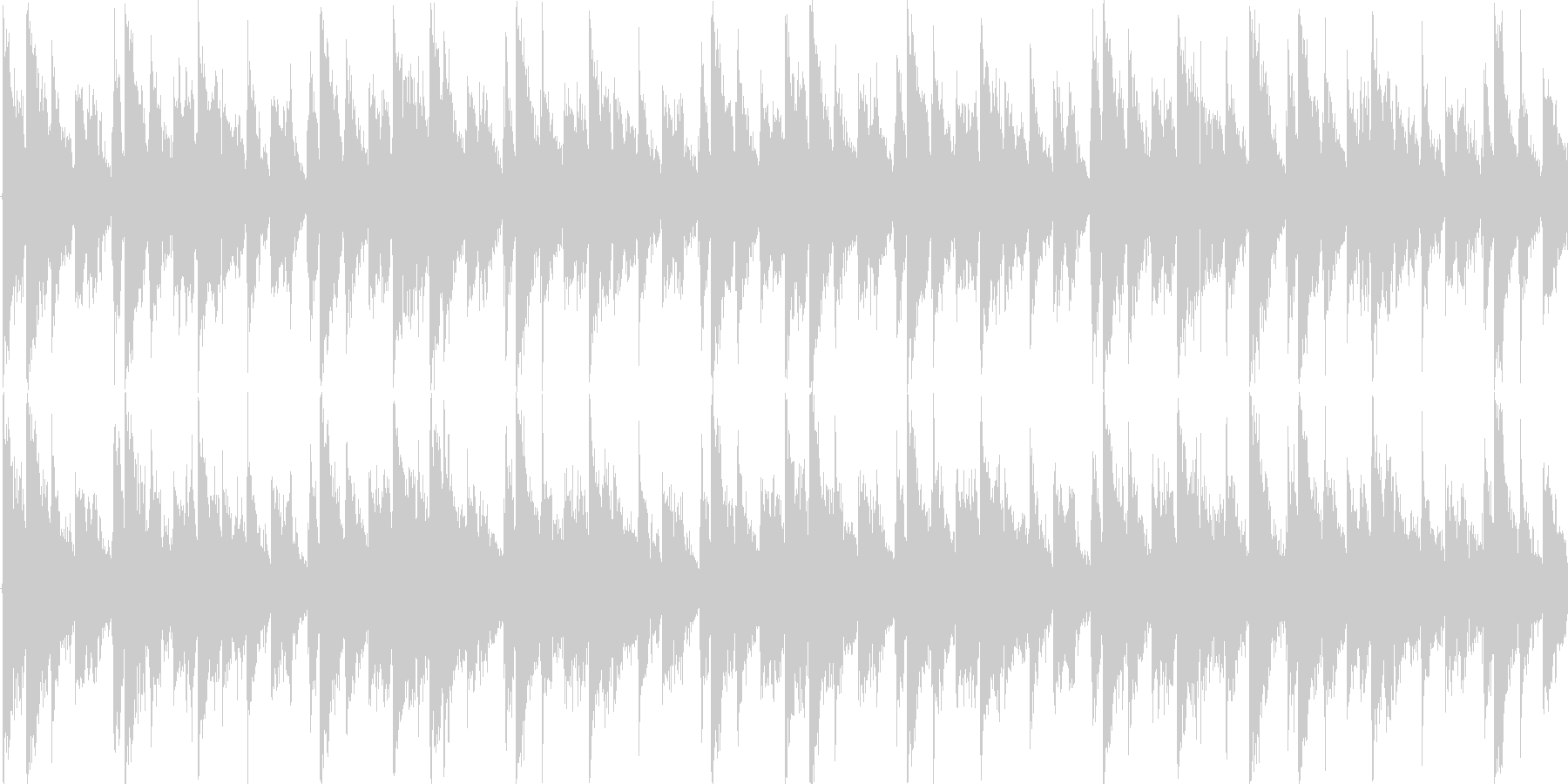 電子的な音で繰り返される楽曲です。の未再生の波形