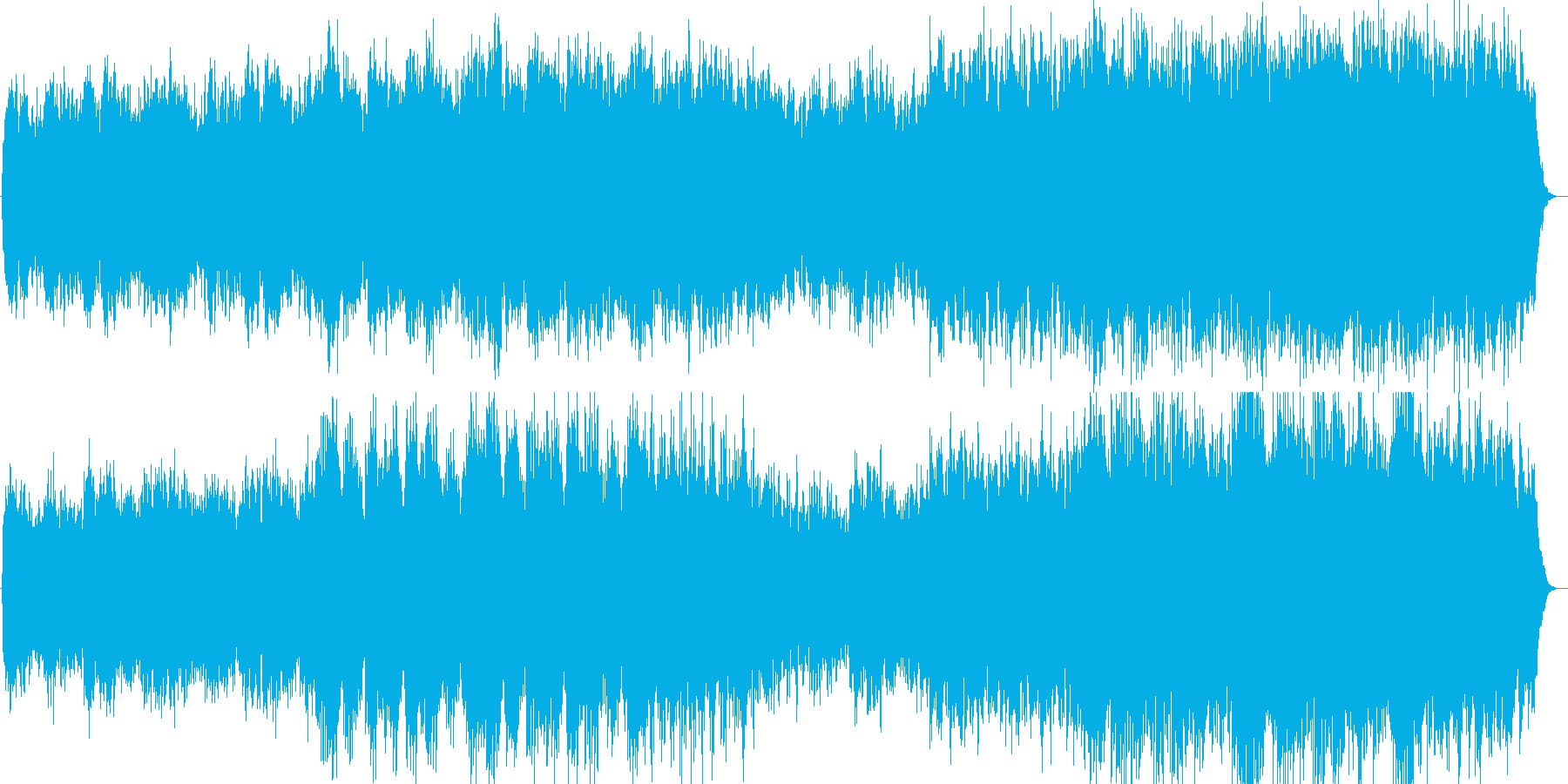 桜をイメージさせるキーボード曲の再生済みの波形