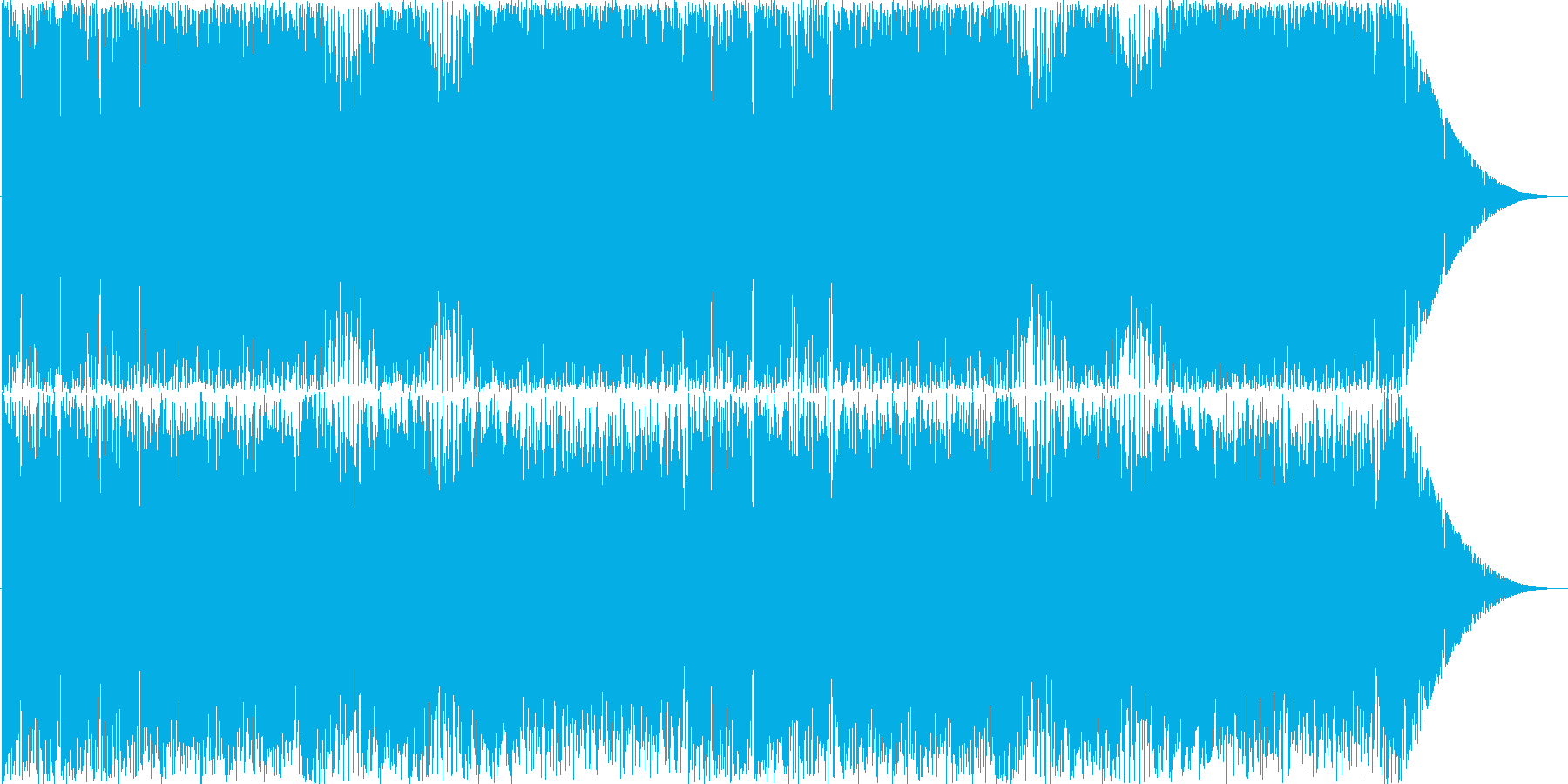 ヘヴィでダークなデジロックの再生済みの波形