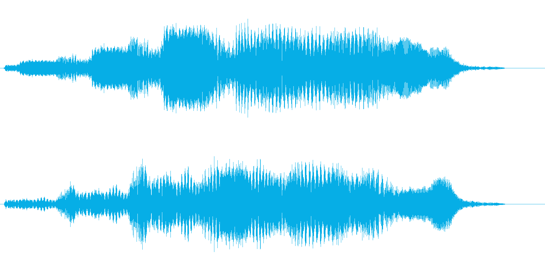 コミカル飛行音(宇宙人の道具の様な音)の再生済みの波形