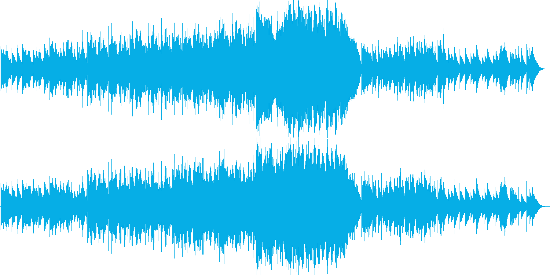 ビブラフォンメインの可愛らしい七夕曲の再生済みの波形