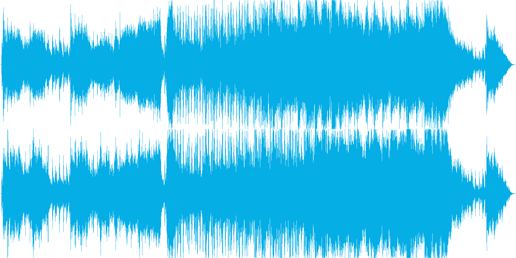 戦闘前/緊張感のある勇壮なオーケストラ曲の再生済みの波形