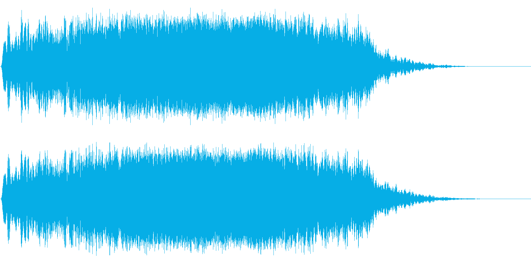 宇宙船のワープ音の再生済みの波形