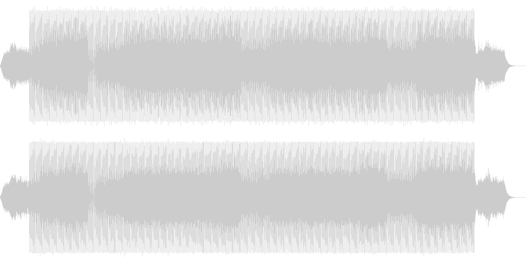 存在感有る低音、BGMに使いやすい中音域の未再生の波形
