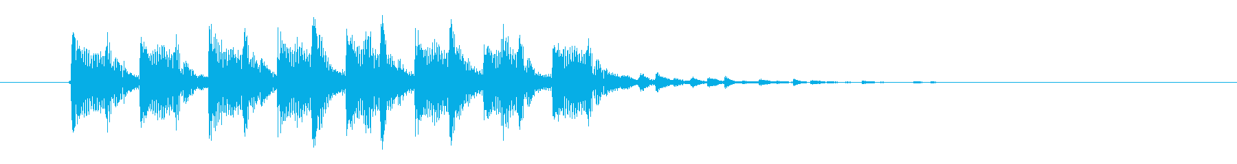クールで暗めなテクノポップスのジングル曲の再生済みの波形