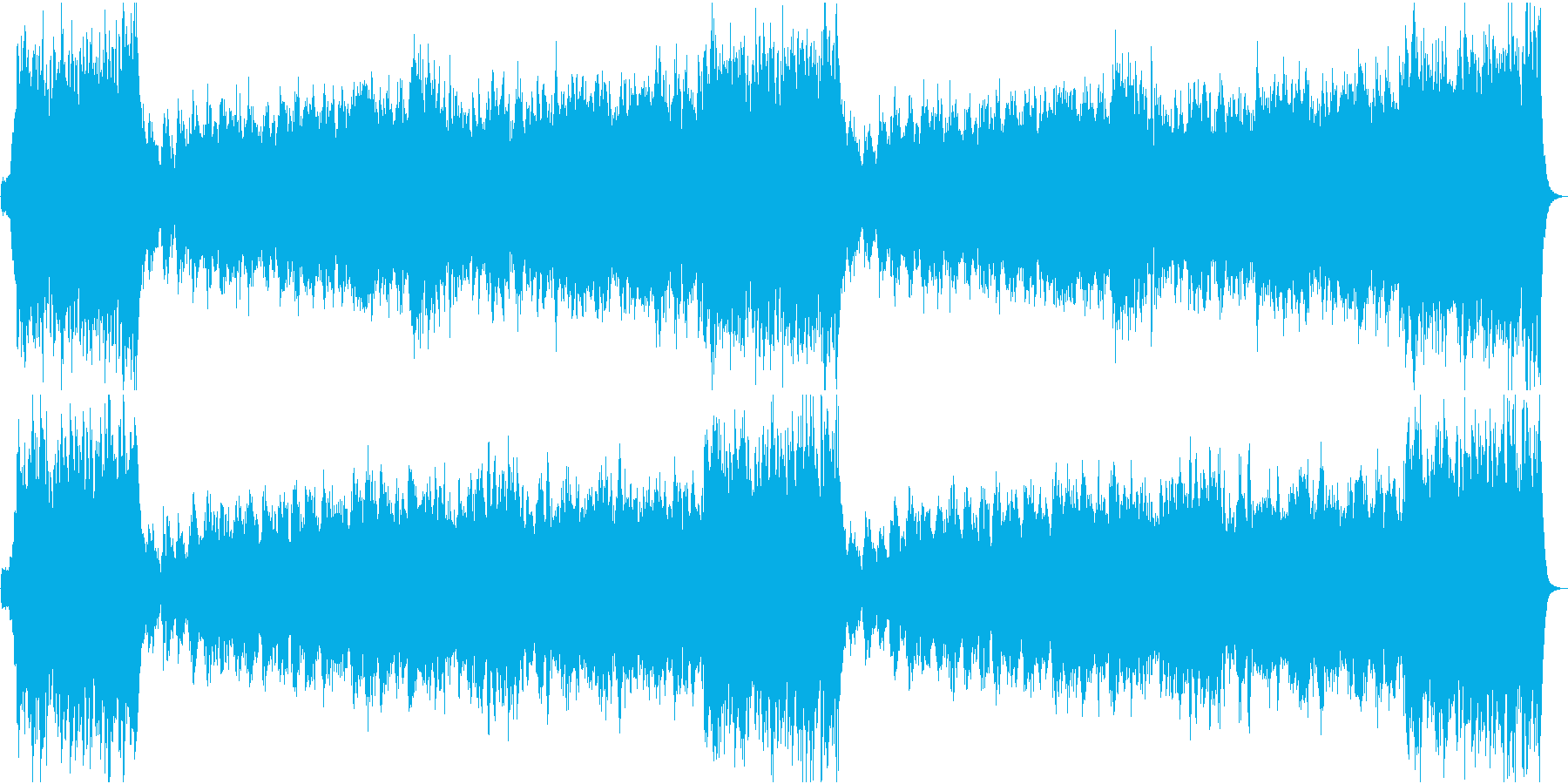 ファンファーレ+勇壮な行進曲・式典登退場の再生済みの波形