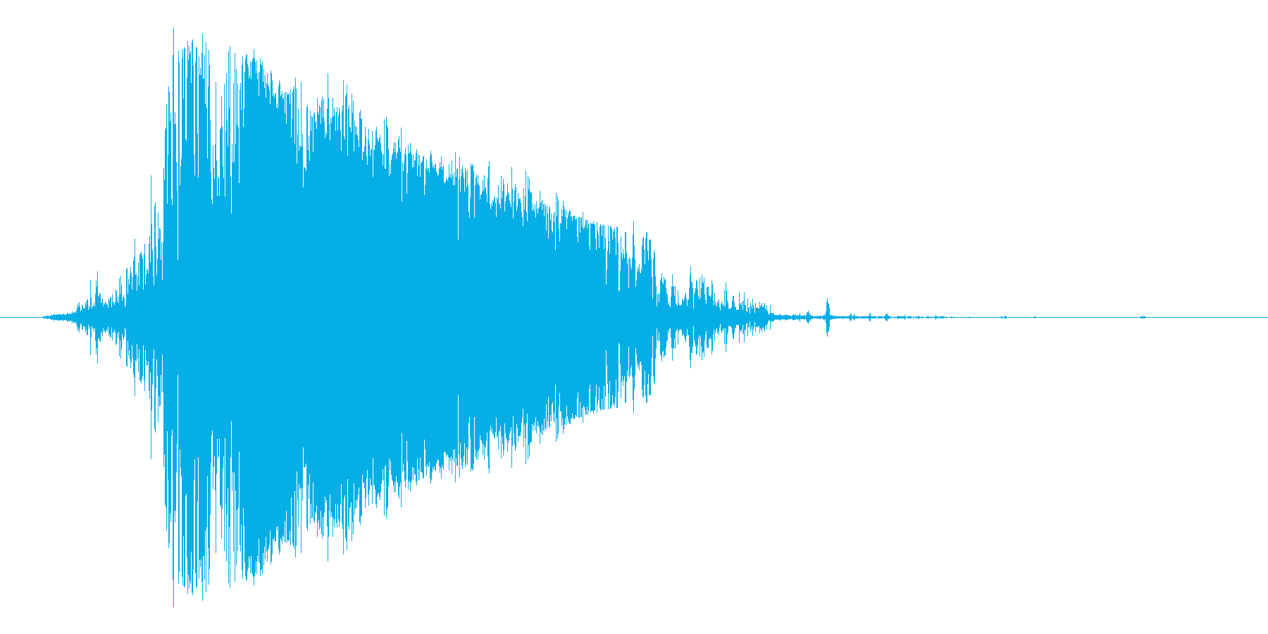 ブシュッ(格闘ゲームなどで使える斬撃音)の再生済みの波形
