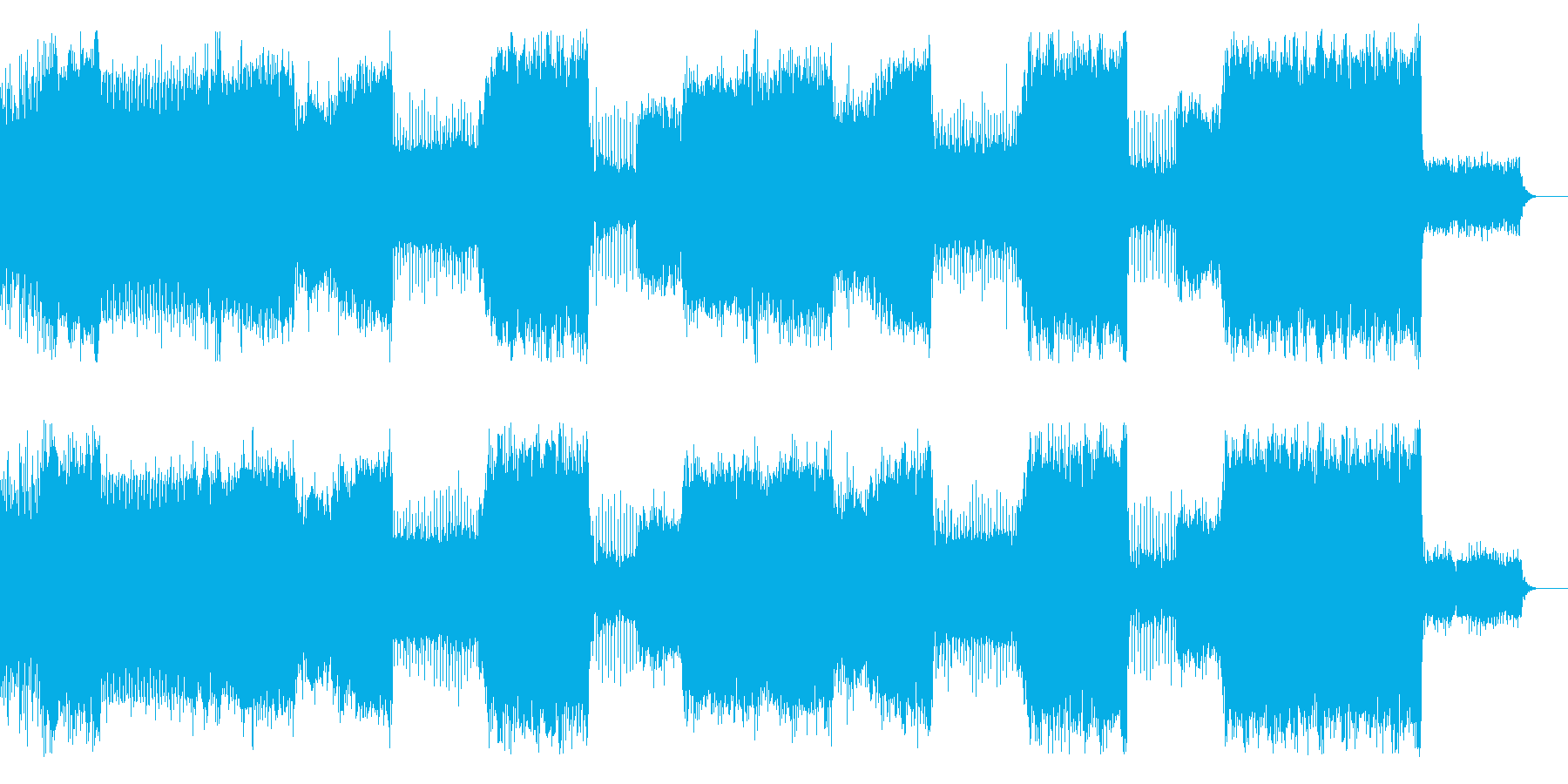 House/EDM/クラブ系ダンス/軽快の再生済みの波形