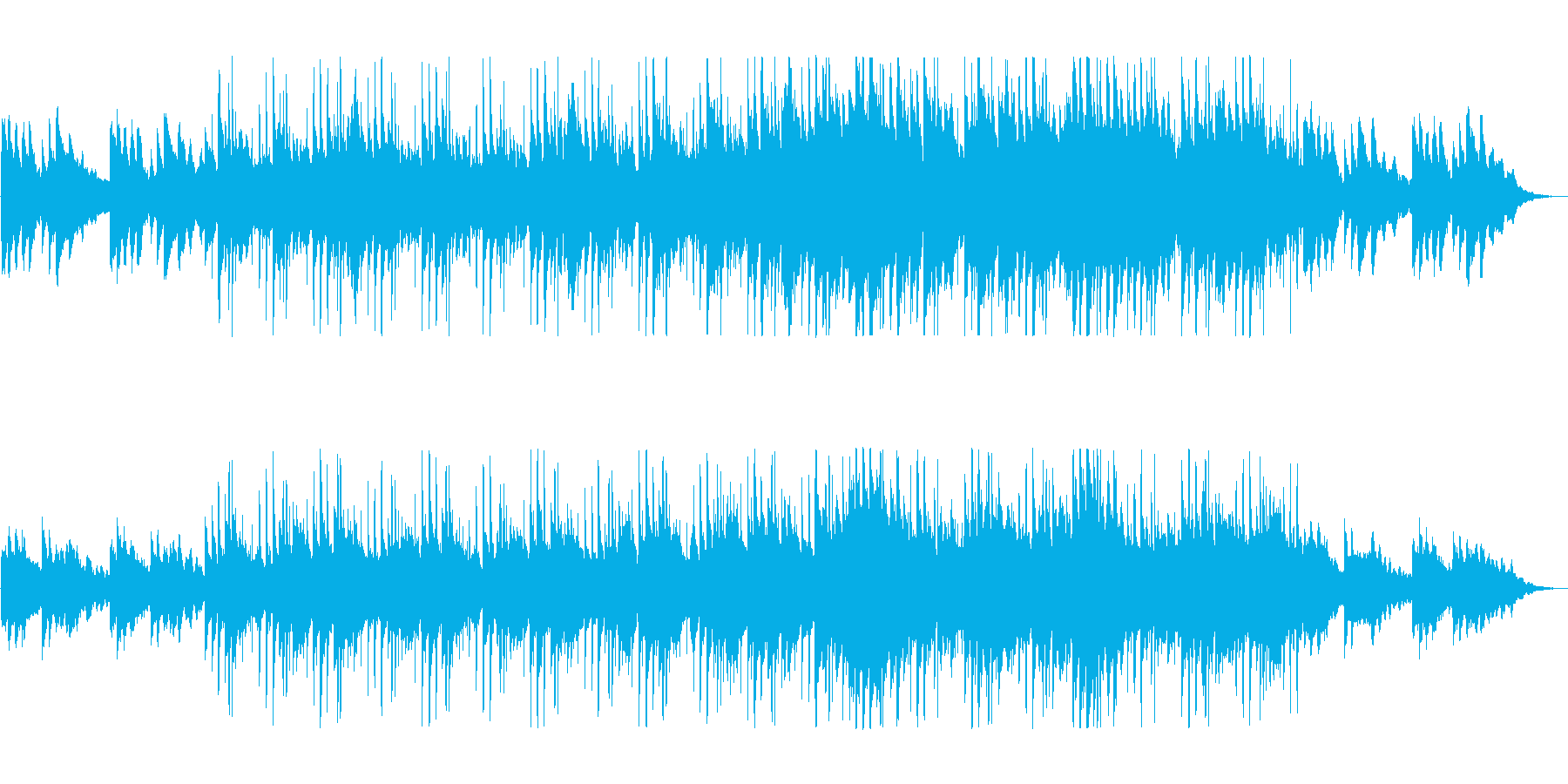 哀愁漂う美しいピアノ曲の再生済みの波形