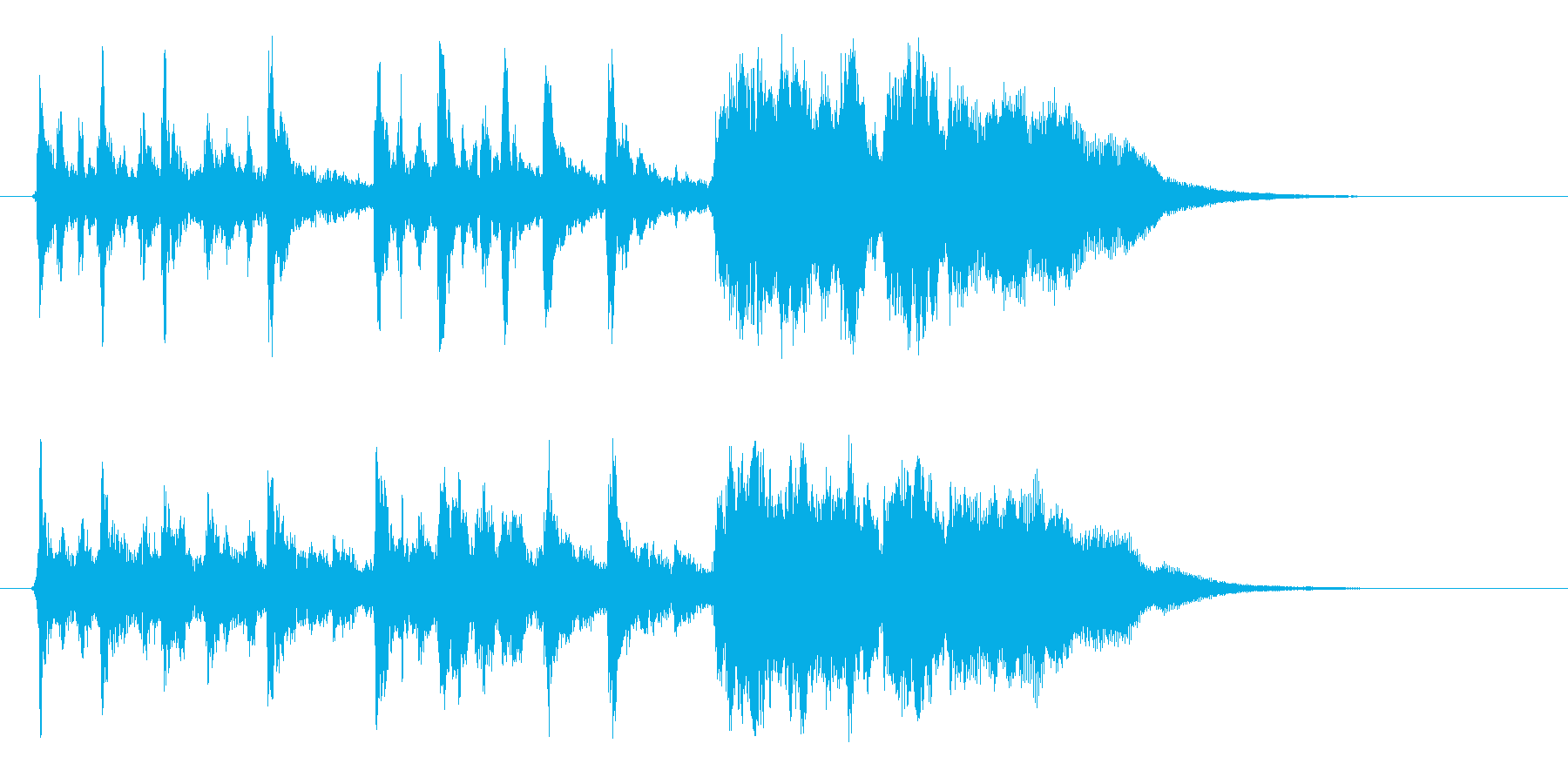 幻想的なハーモニー音楽の再生済みの波形