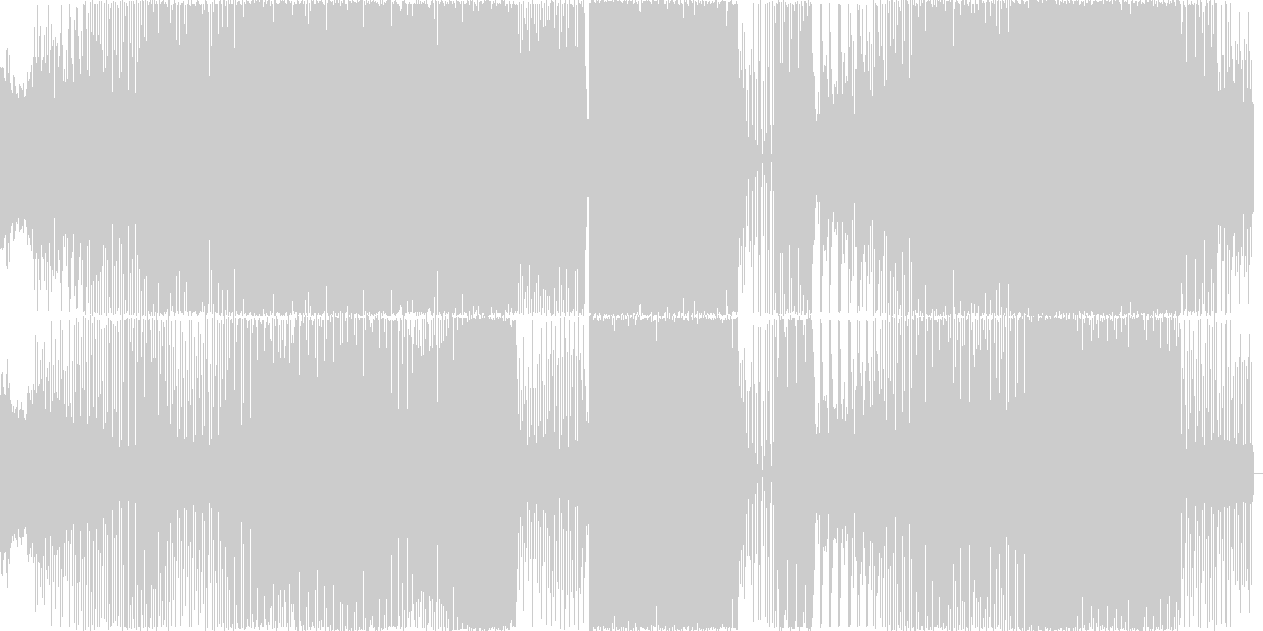 疾走感のある曲、ややウエットなイメージの未再生の波形