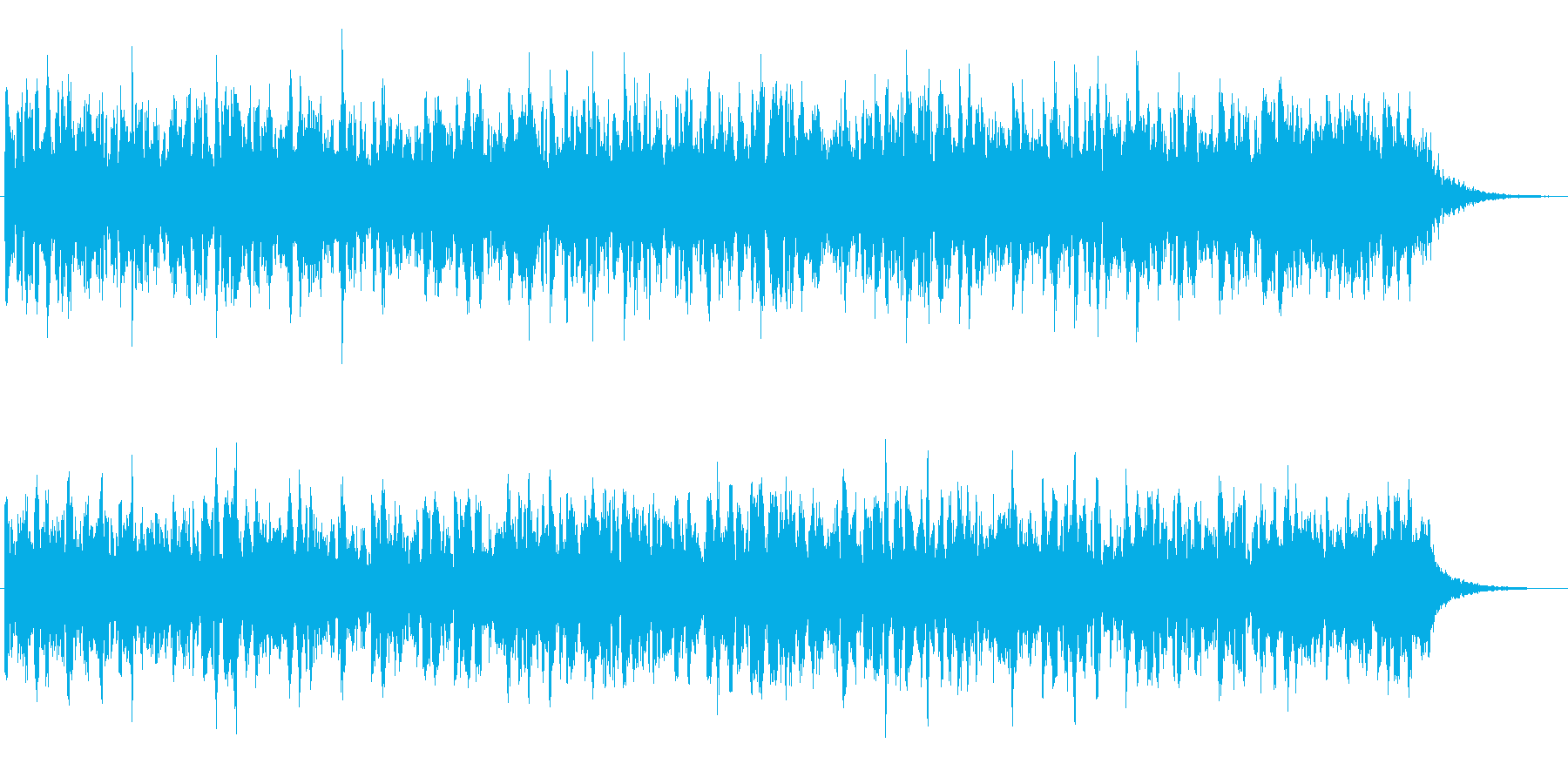 エレクトリックなベースのほのぼのジングルの再生済みの波形
