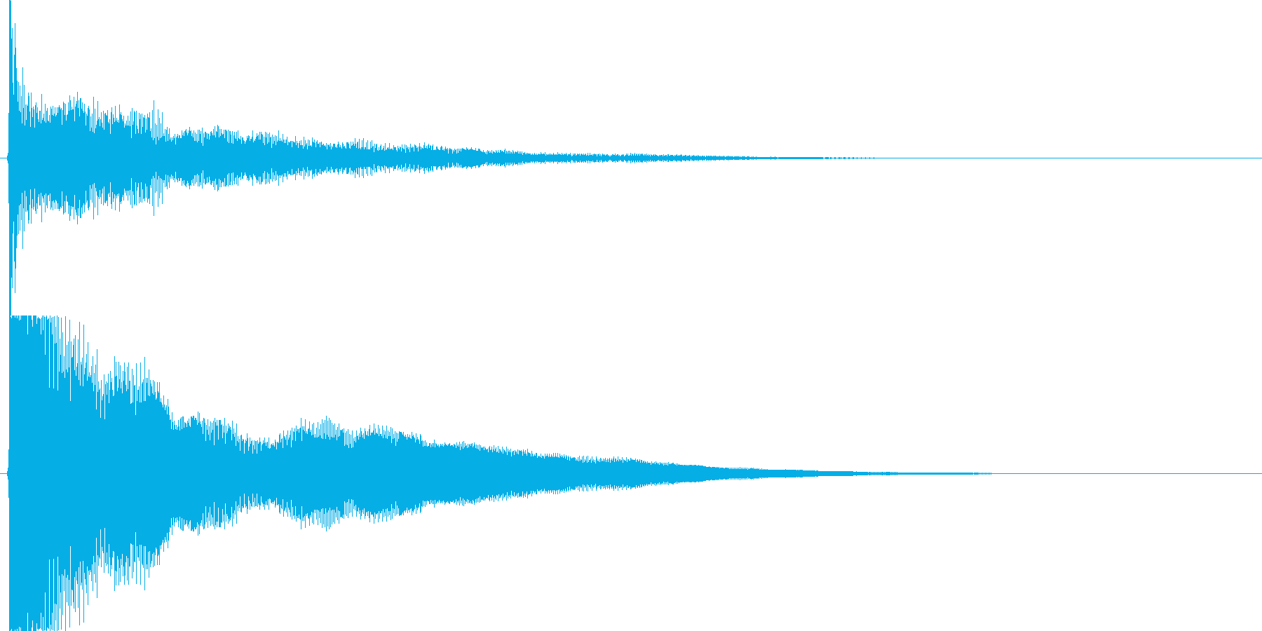 和風クリック音源【-12dBFS】の再生済みの波形