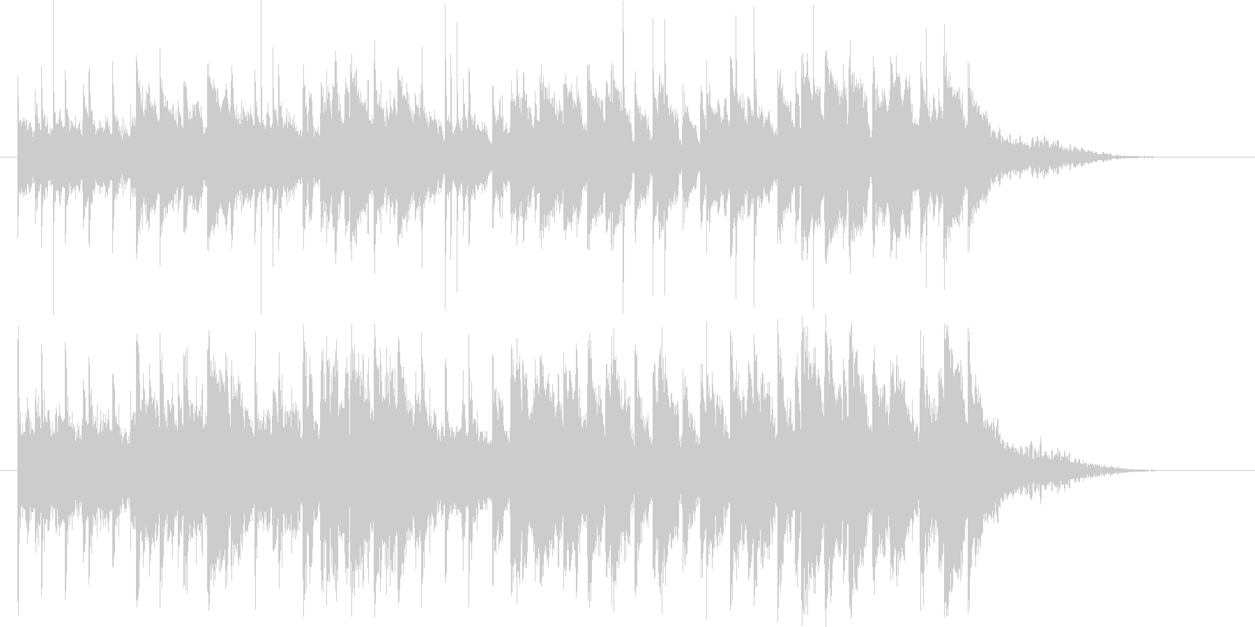 ゆったりと落ち着いた音楽の未再生の波形