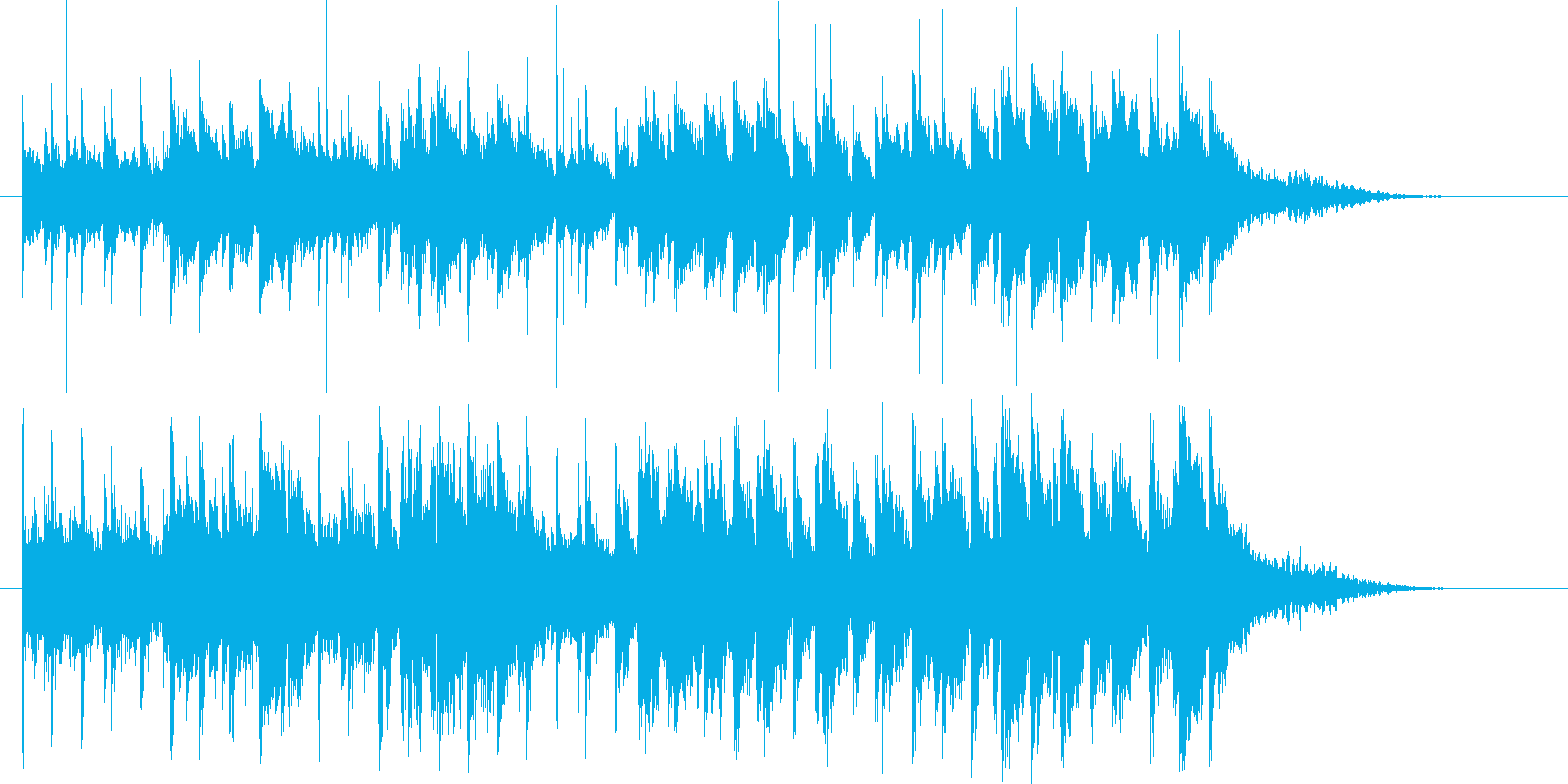 ゆったりと落ち着いた音楽の再生済みの波形