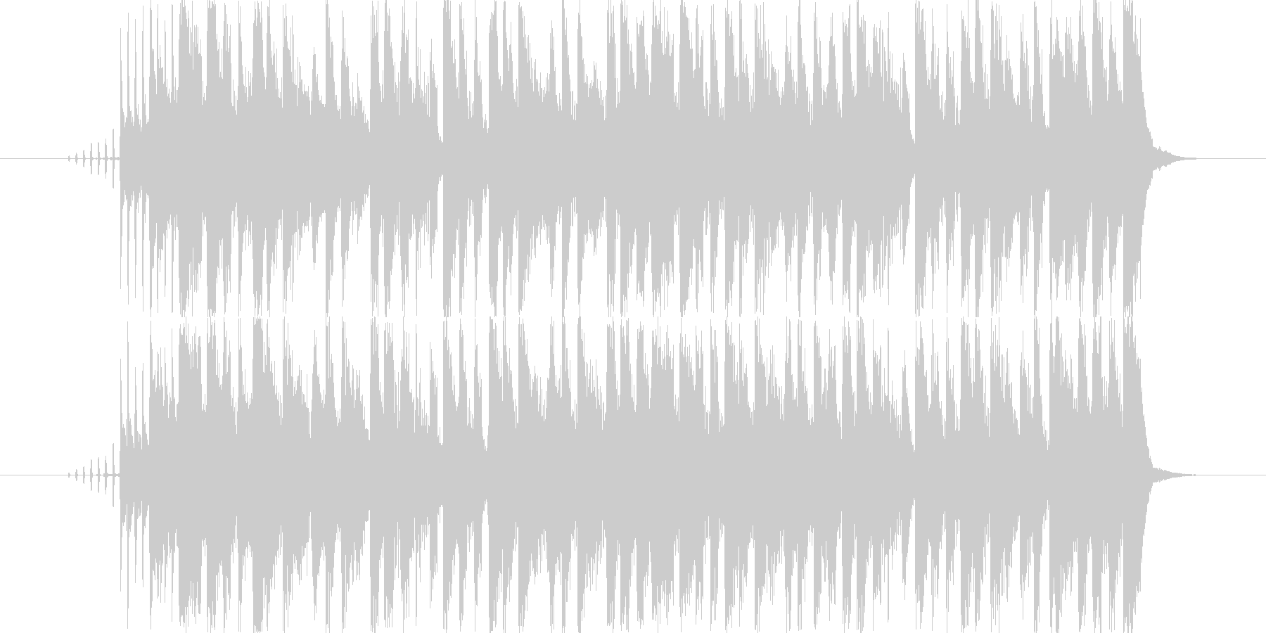 アニメの次回予告を想定した楽曲です。の未再生の波形