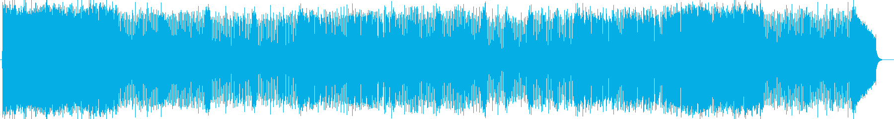 ゆったりとした華麗で壮大なオーケストラ曲の再生済みの波形