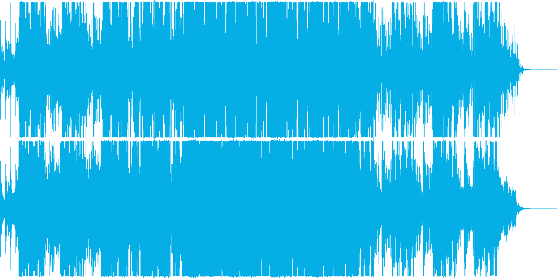 透明な森と光の音楽の再生済みの波形