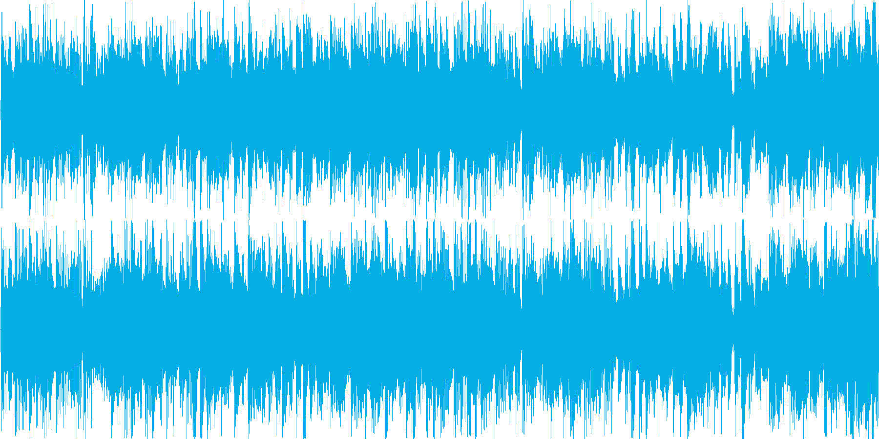 ドラムンベースを基本にした楽曲です。の再生済みの波形