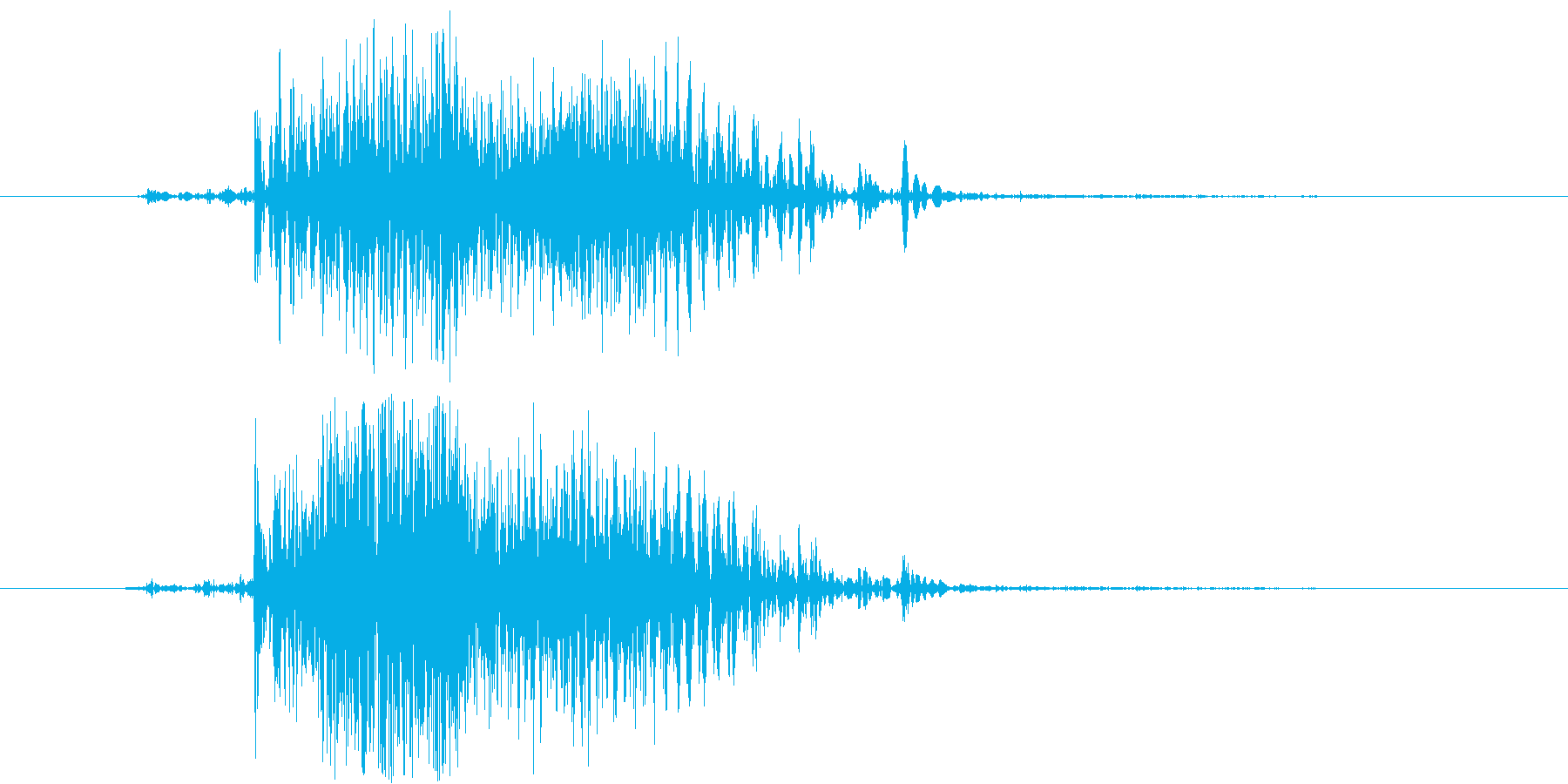 ジイ。(ジッパーの音)の再生済みの波形