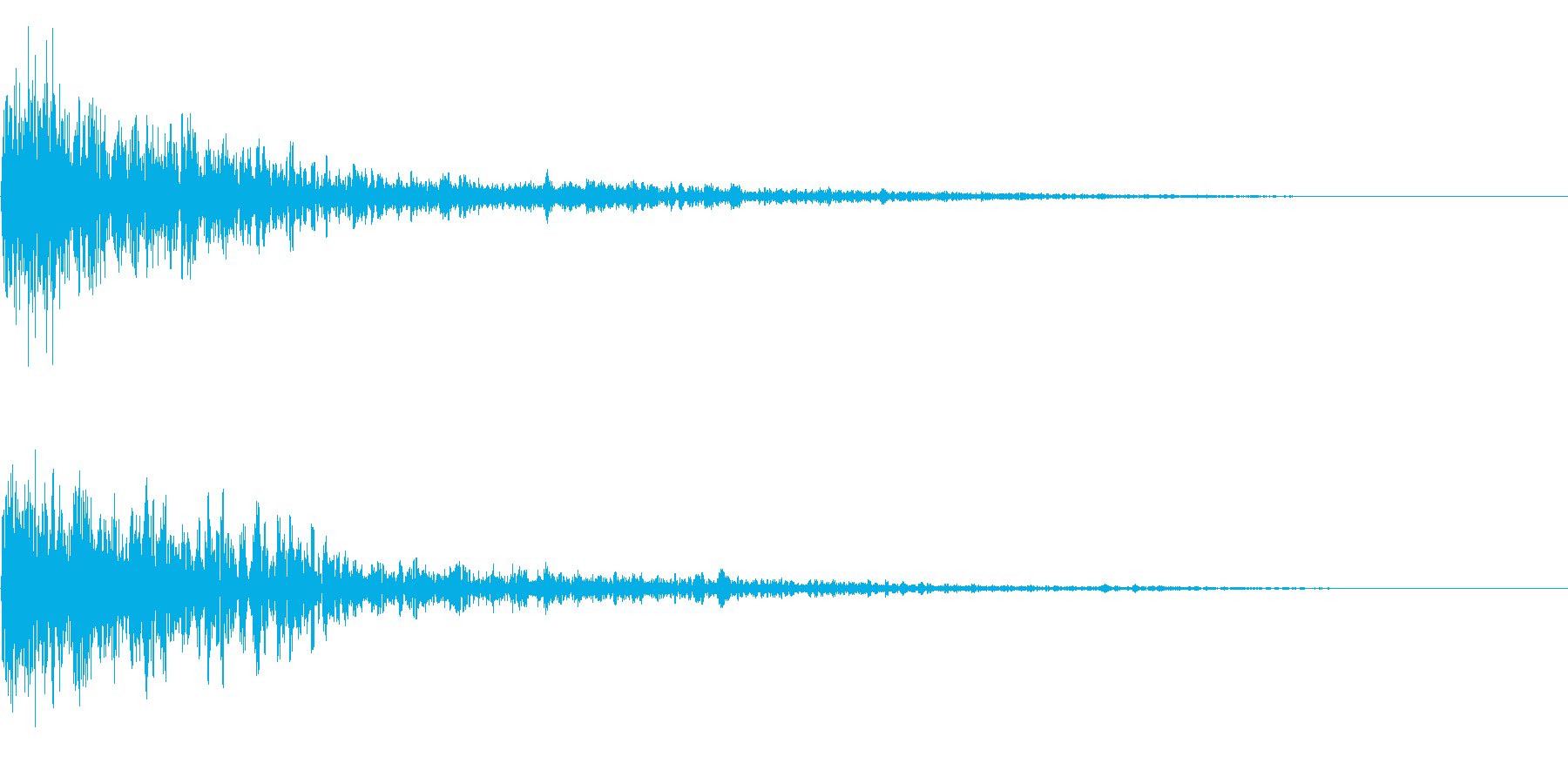 ドーン衝撃音ホラーサスペンスに最適のSEの再生済みの波形