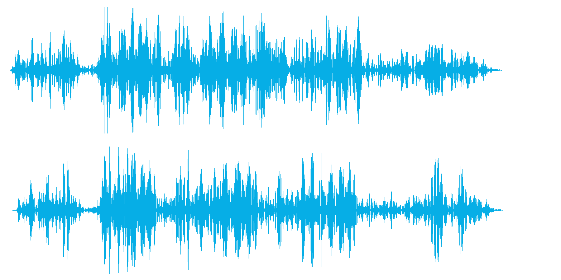 キュルキュル(ロープが巻き取られる音)の再生済みの波形