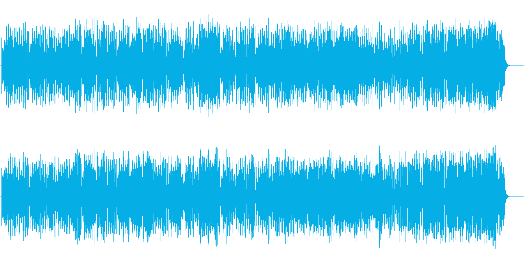 華やかさを押さえたテーマパーク音楽の再生済みの波形