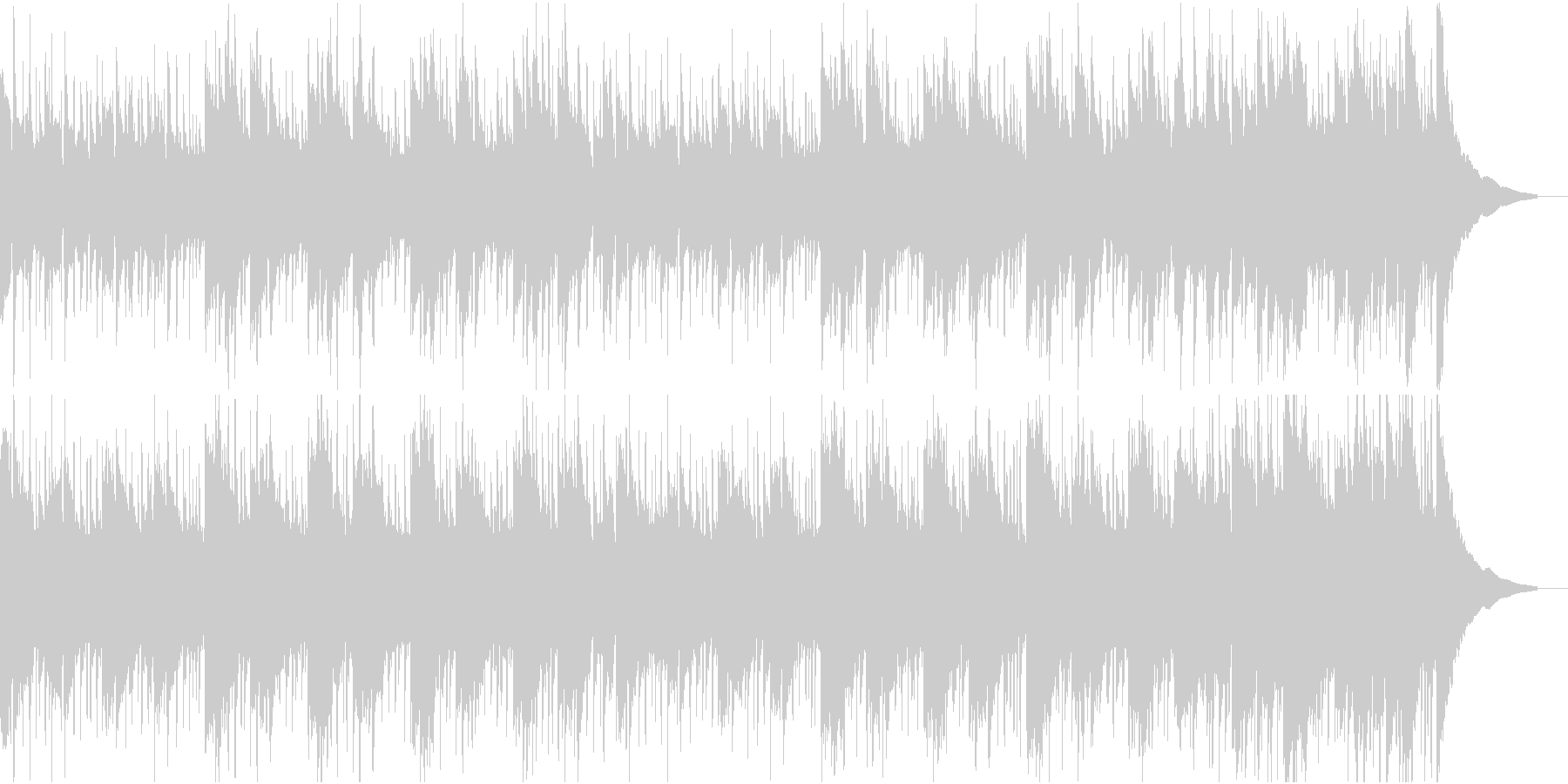 日常シーンに最適なクセの無い曲の未再生の波形