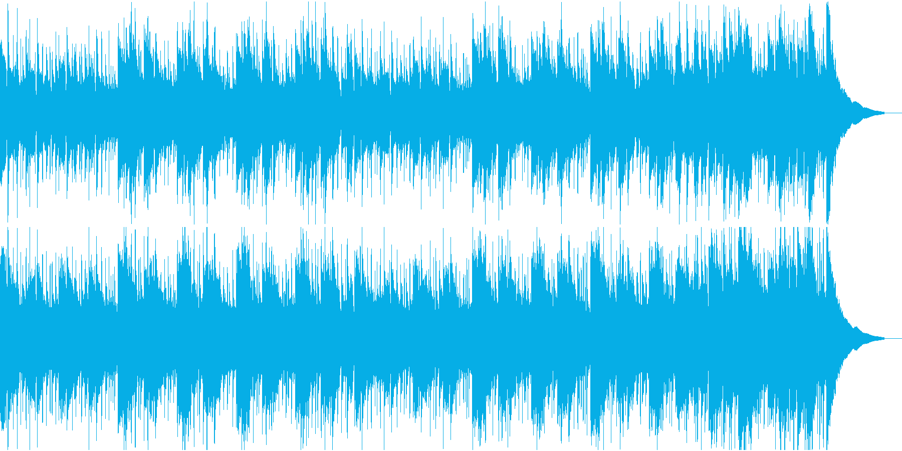 日常シーンに最適なクセの無い曲の再生済みの波形