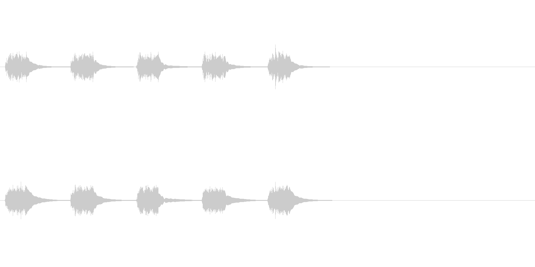 黒電話 (5回呼び出し音)の未再生の波形