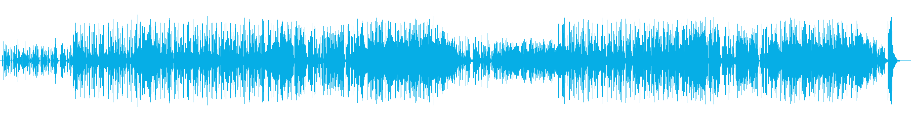 コミカルで可愛らしい鉄琴と口笛メインの曲の再生済みの波形