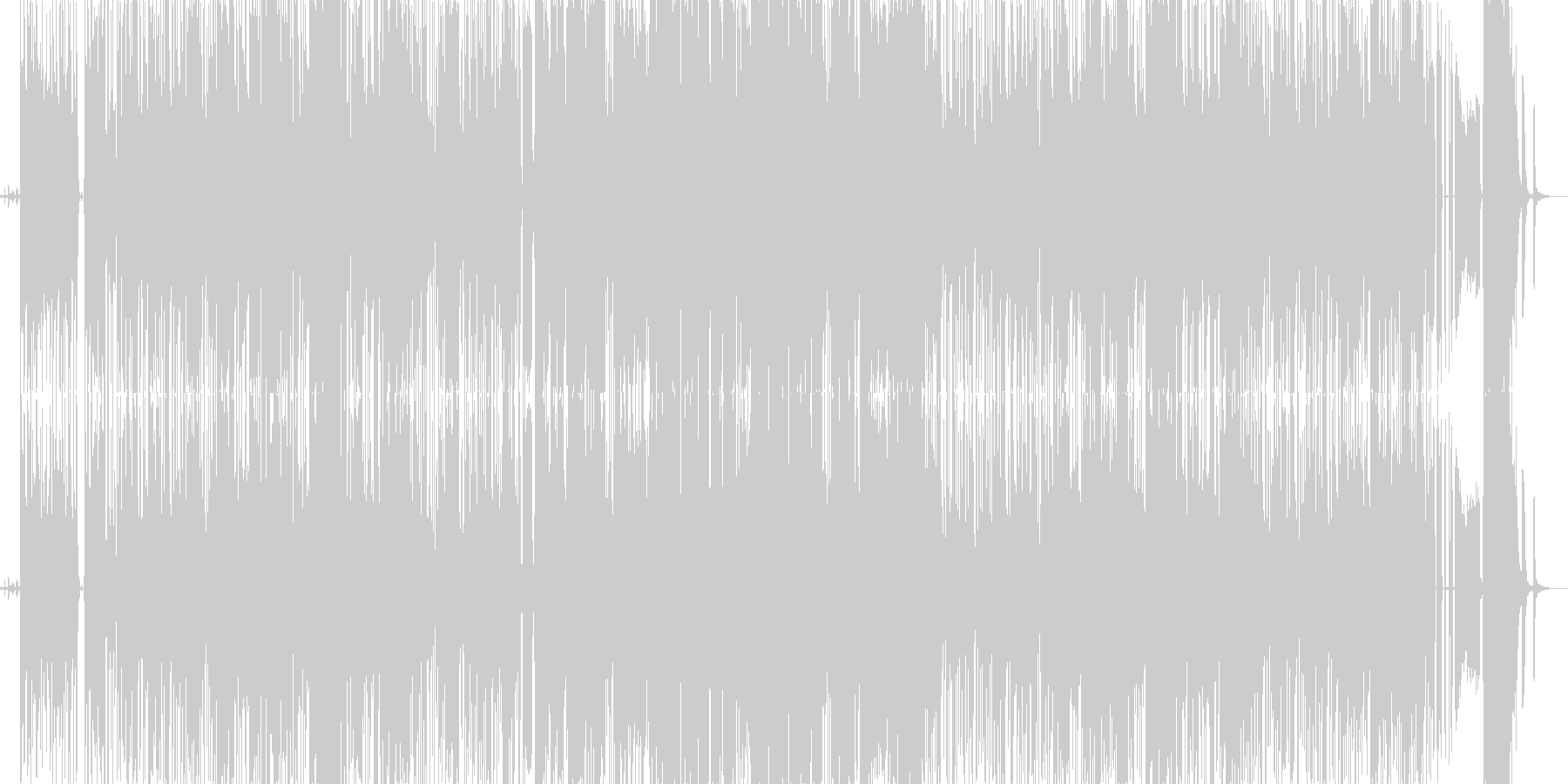 我が家の愛犬「ハナ」の曲の未再生の波形