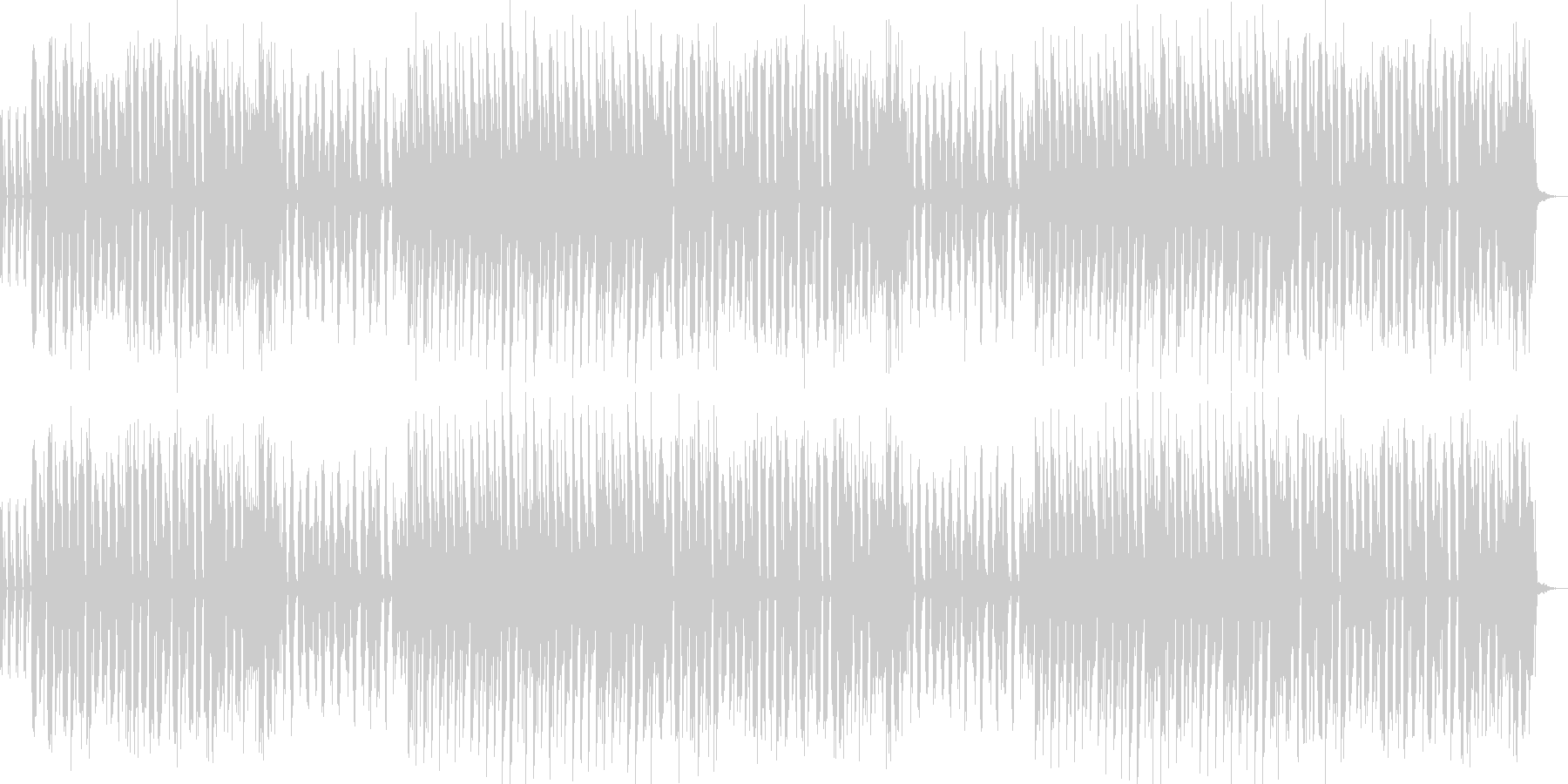 金貨をばらまいてるような景気のいい曲ですの未再生の波形
