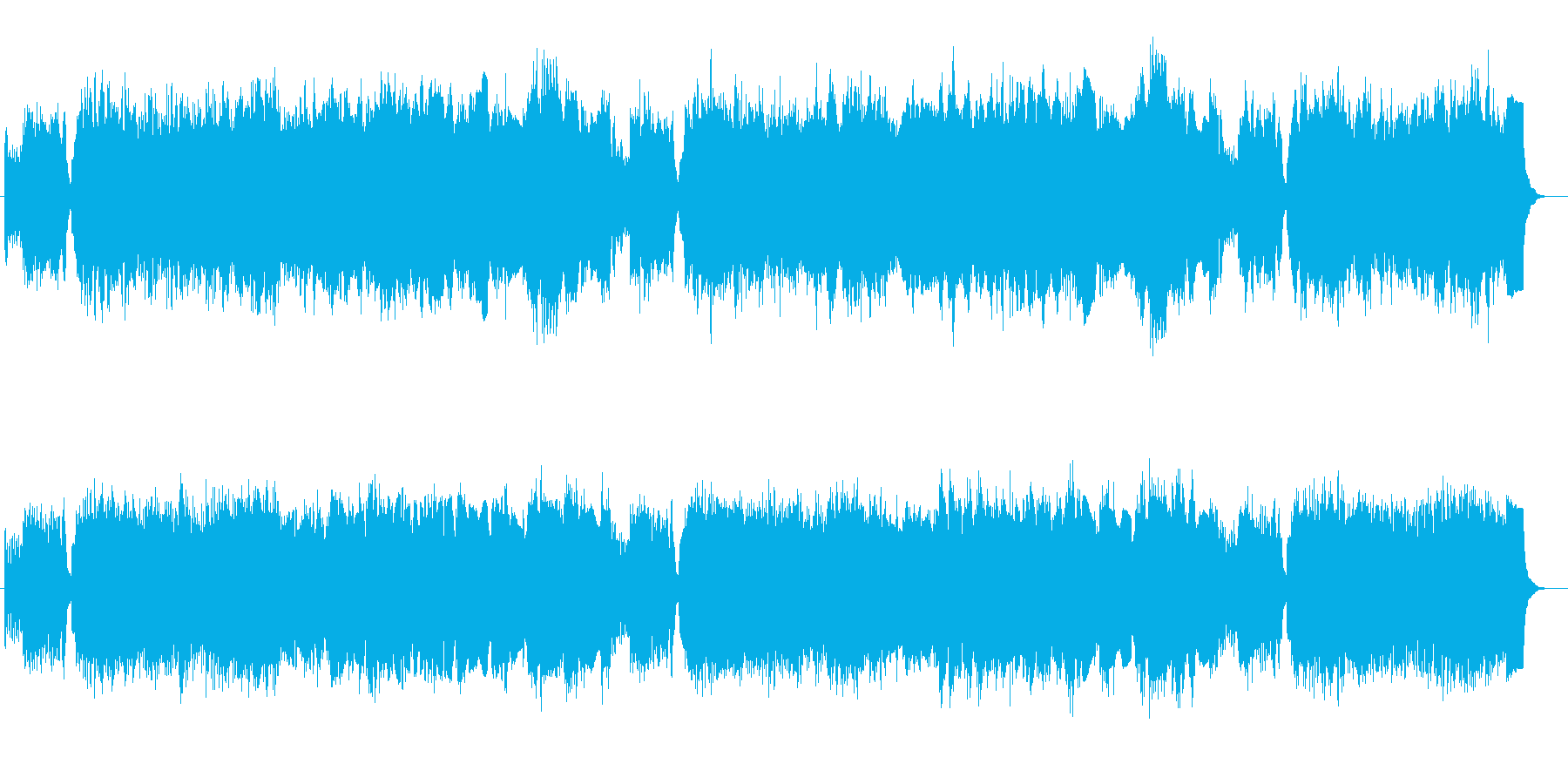 パイプオルガンでブランデンブルク協奏曲5の再生済みの波形