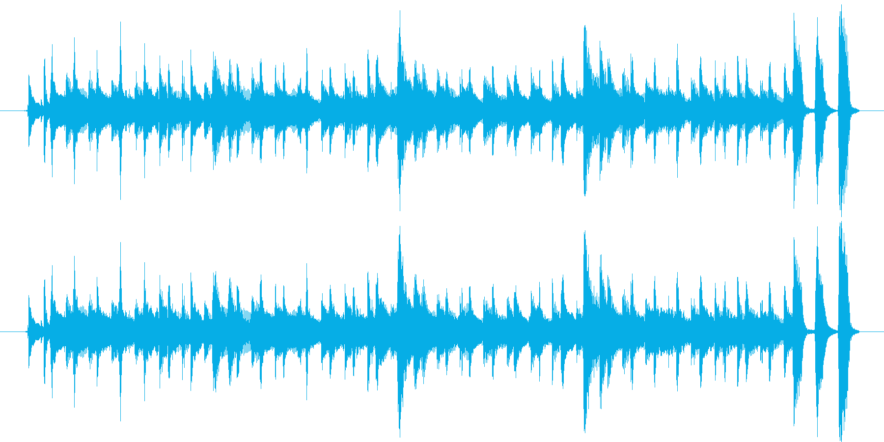 沖縄三線の音で楽しい雰囲気ですの再生済みの波形