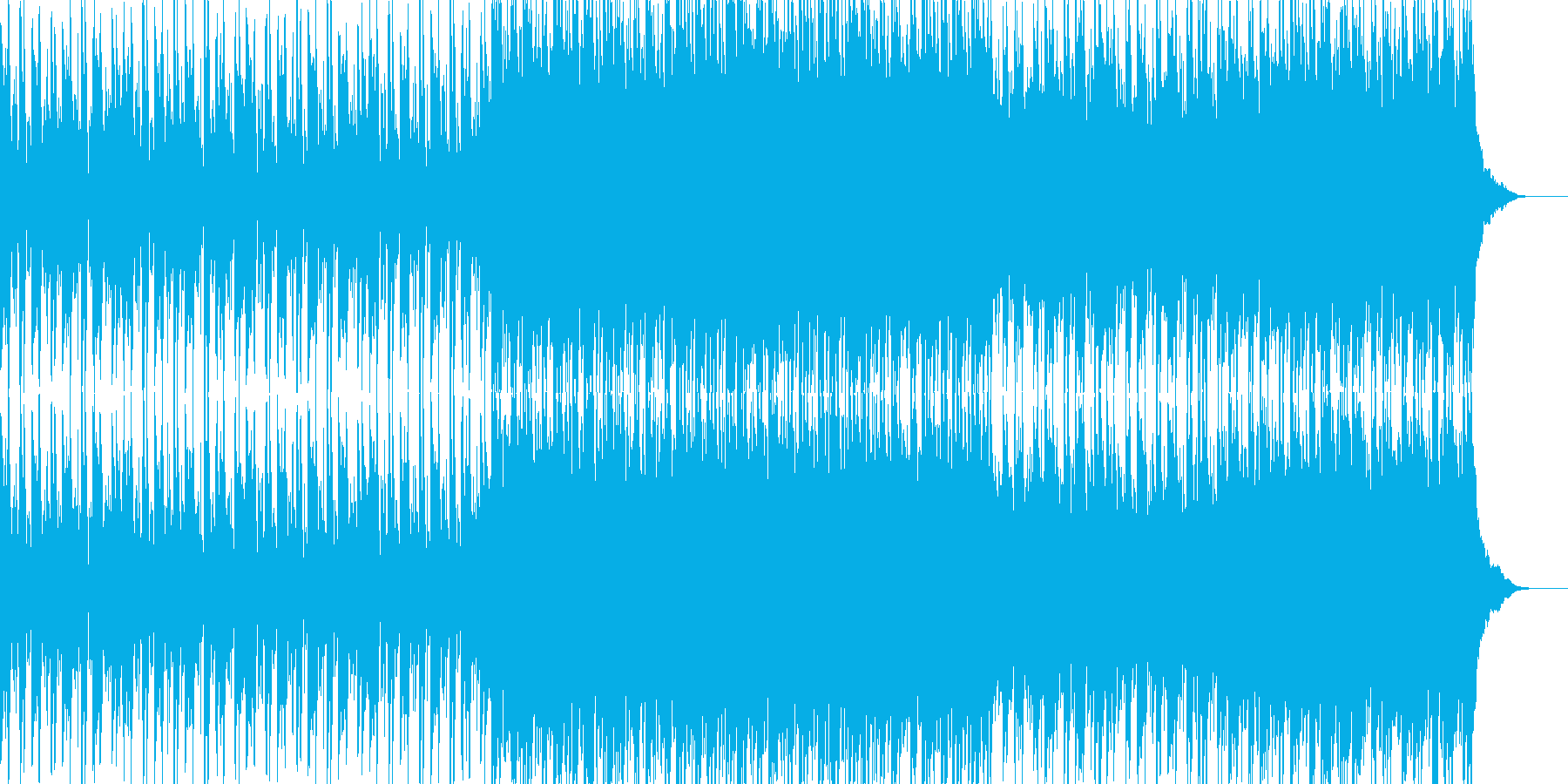 ポップなテーマの曲の再生済みの波形