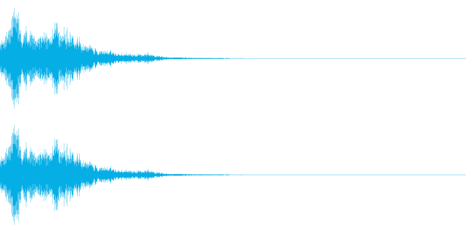 「うわっ」っていう感じの驚いている声の再生済みの波形
