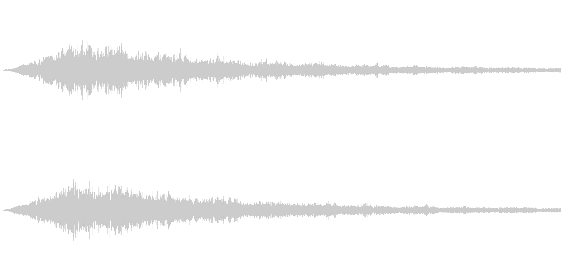 SFっぽい音その4です。「カララララー…の未再生の波形