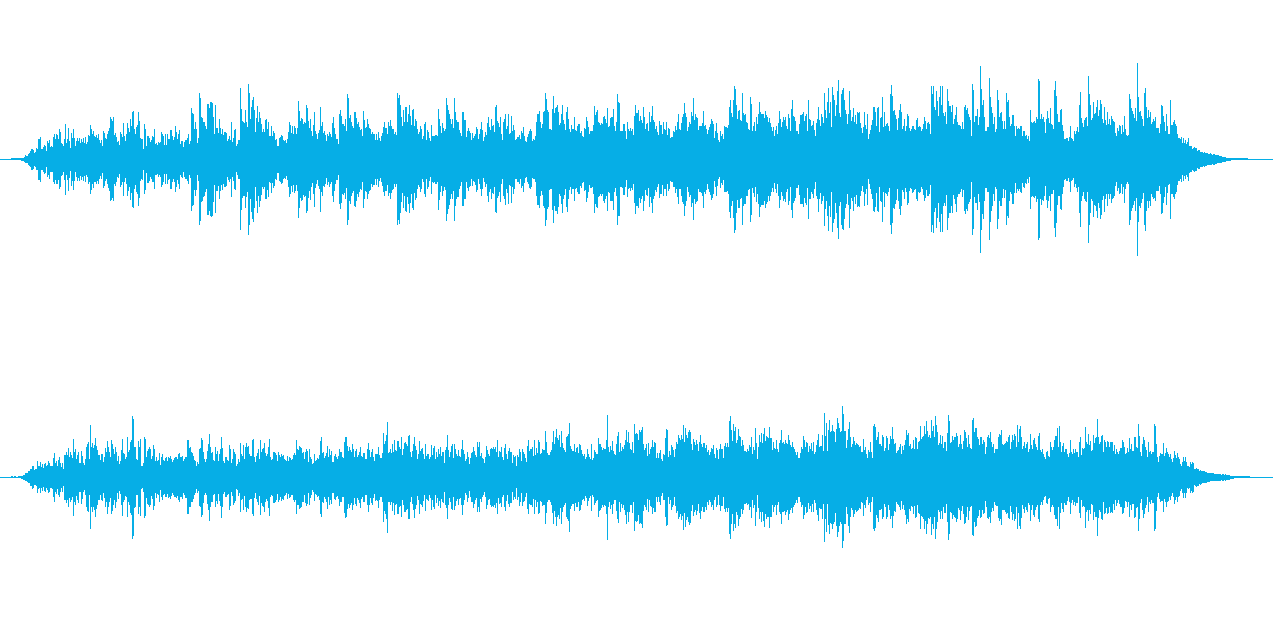 繰り返すアコギの伴奏が心地よい曲の再生済みの波形