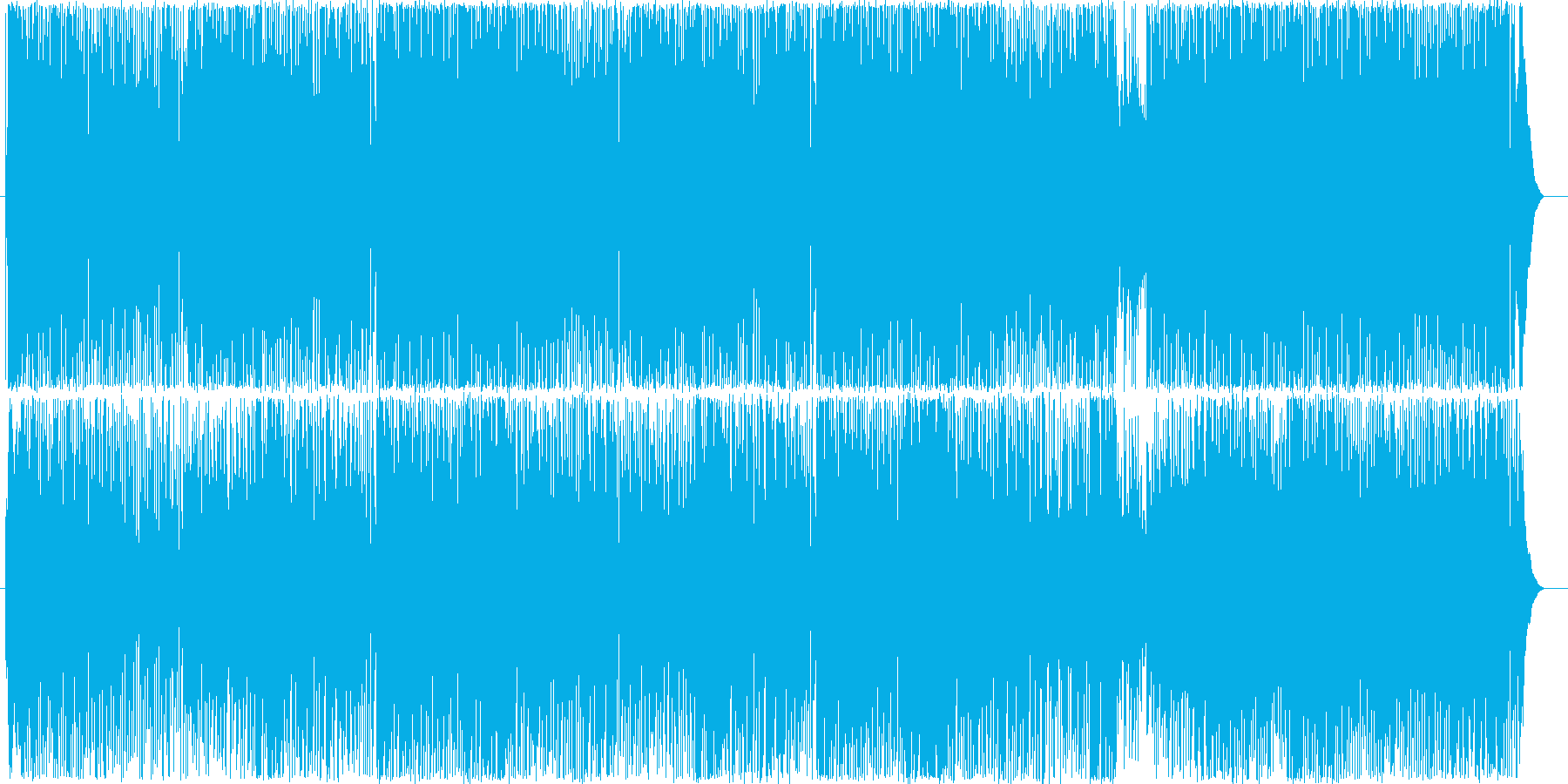 爽やかで疾走感のあるアコギのBGM1の再生済みの波形