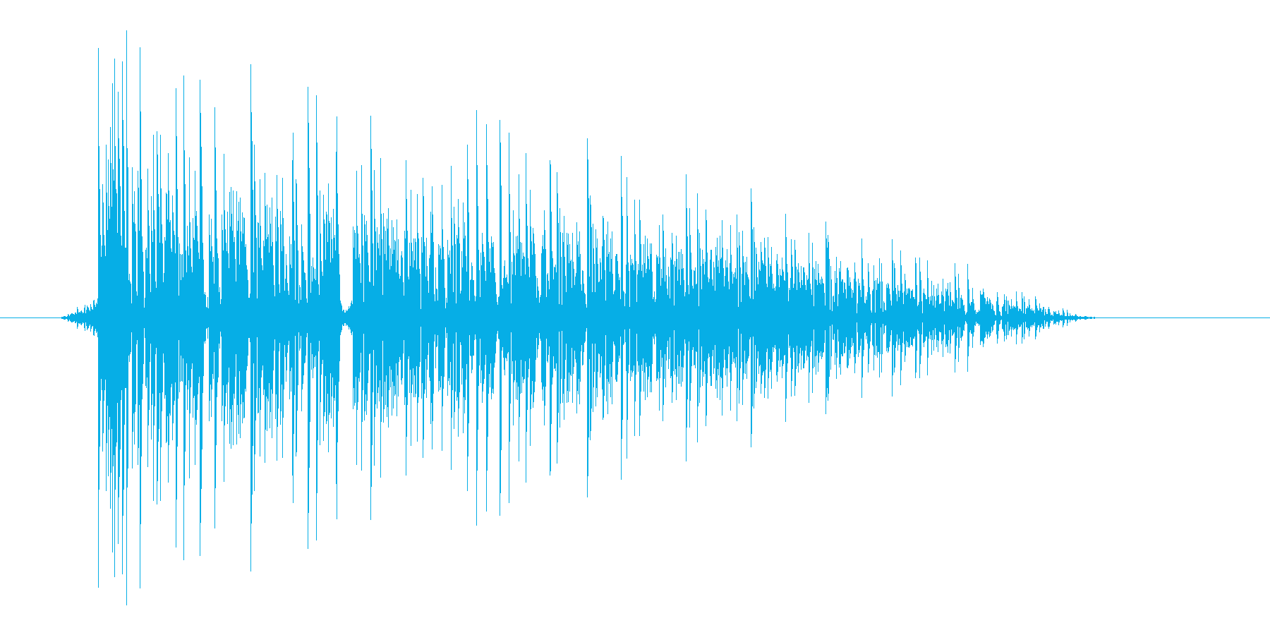 ゲーム(ファミコン風)爆発音_027の再生済みの波形