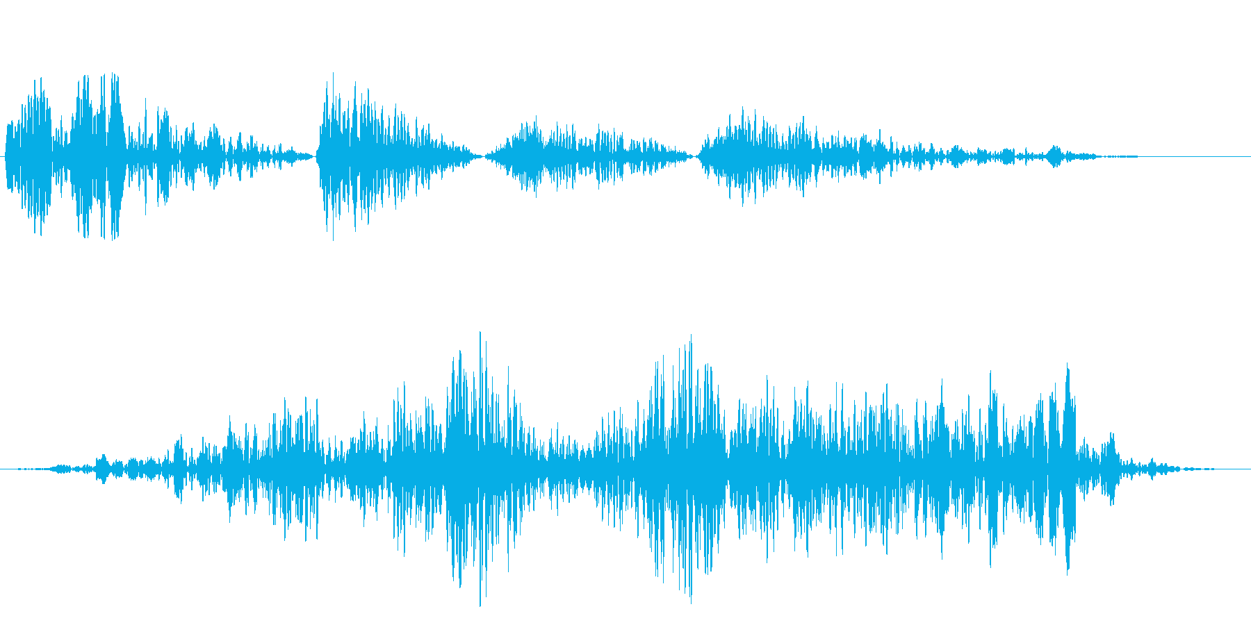 ゴーァシュアーン(通過音)の再生済みの波形