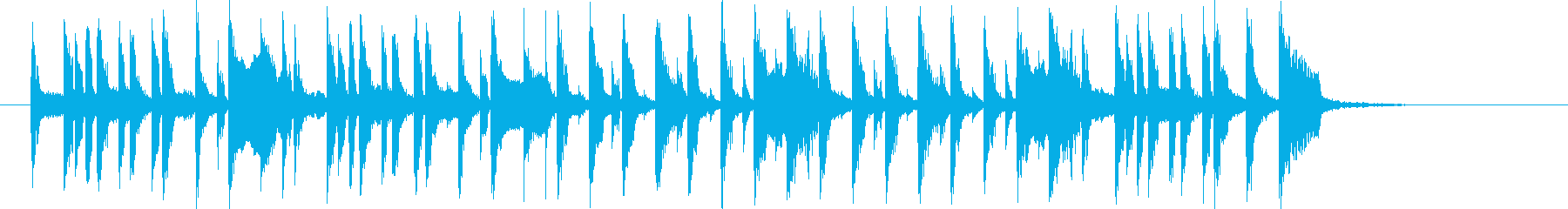心弾む軽快で愉快なポップな曲の再生済みの波形