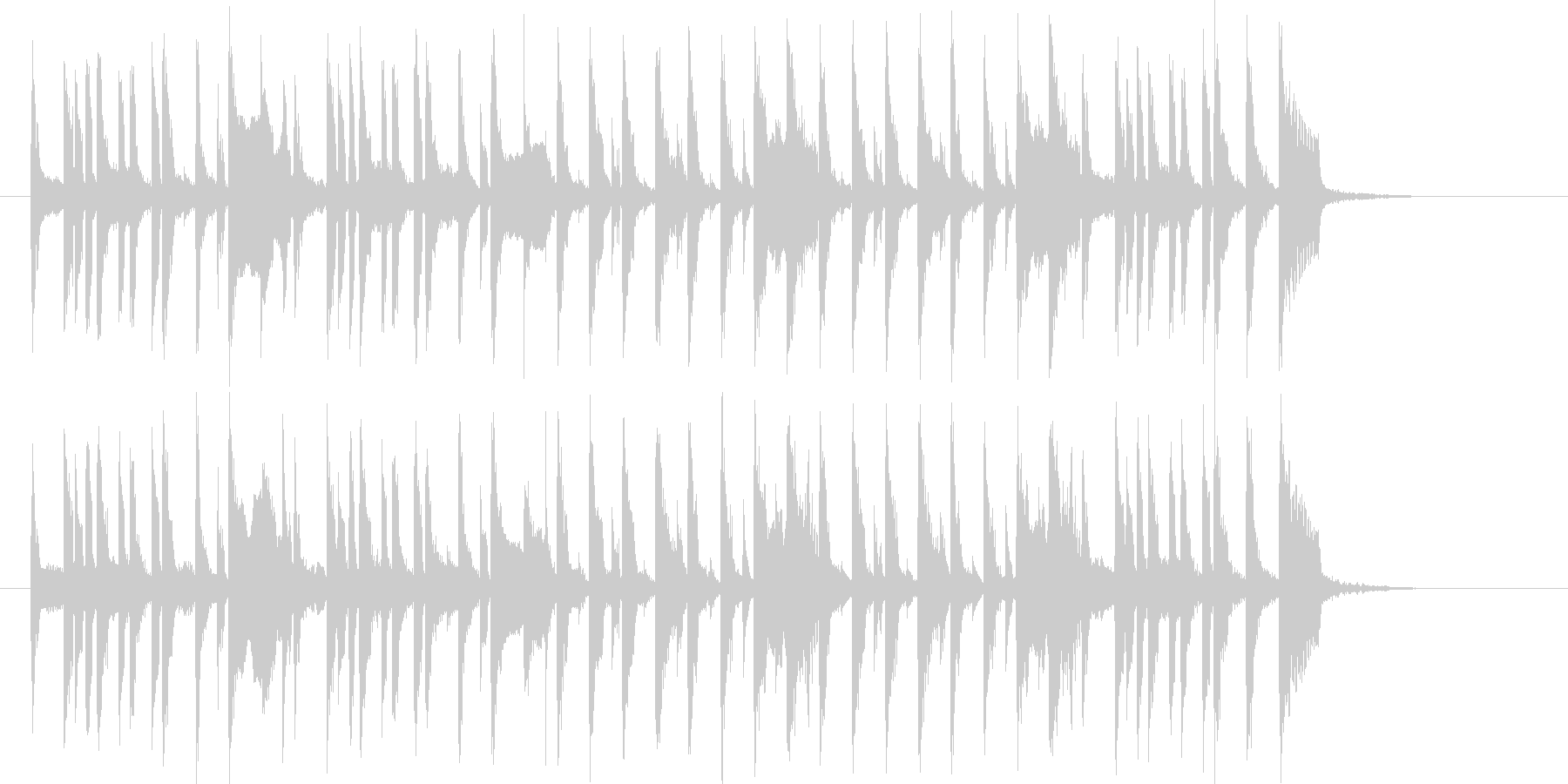 心弾む軽快で愉快なポップな曲の未再生の波形
