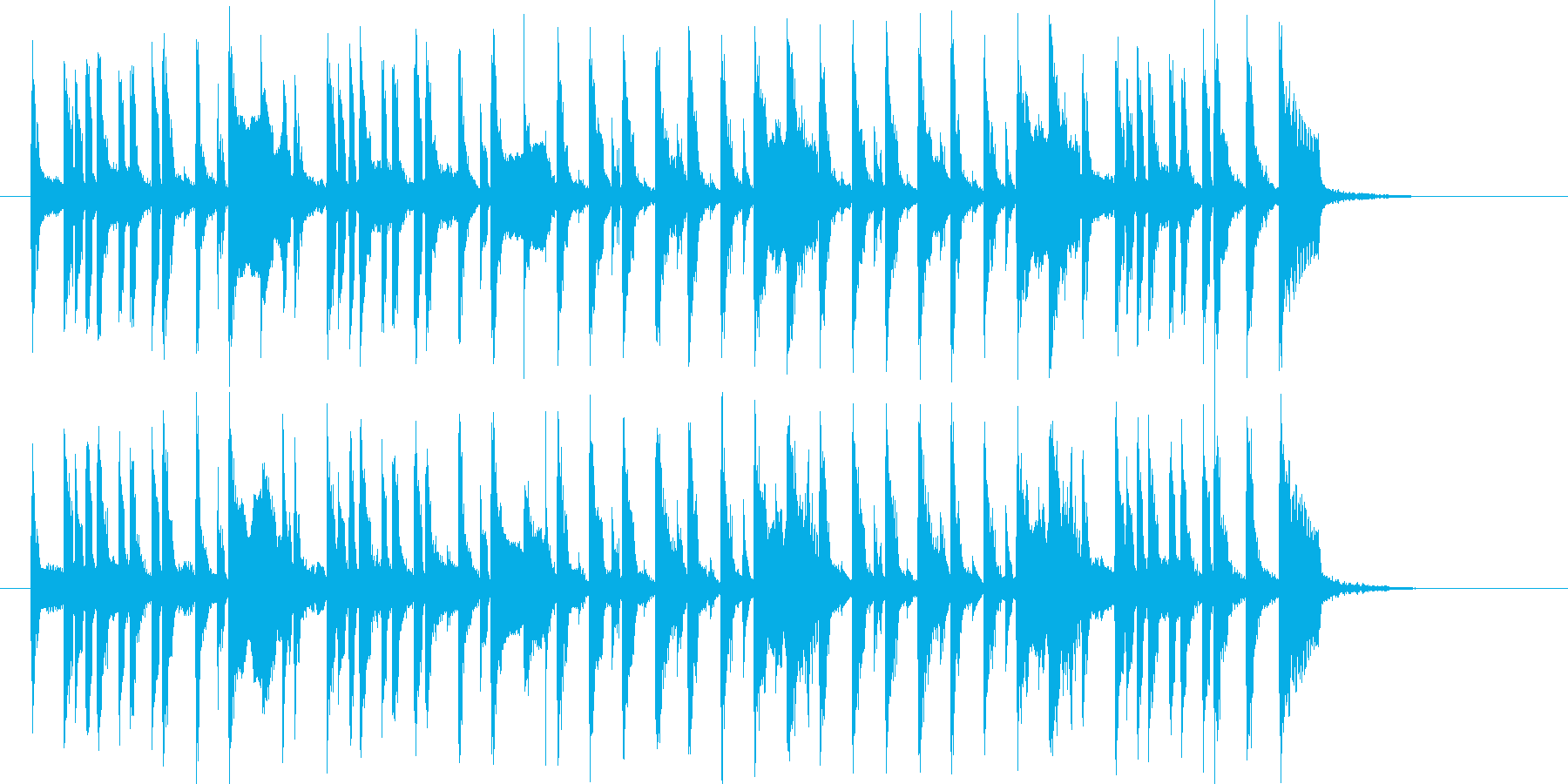 心弾む軽快で愉快なポップな曲の再生済みの波形
