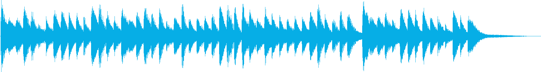 Refreshing and refreshing healing jingle's reproduced waveform