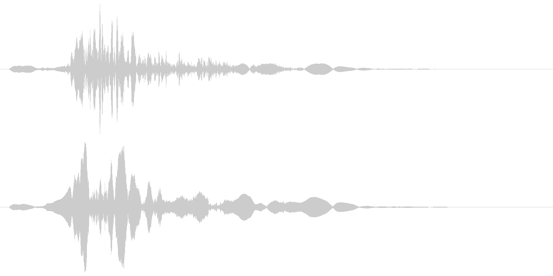ザッ!というエアーな効果音の未再生の波形