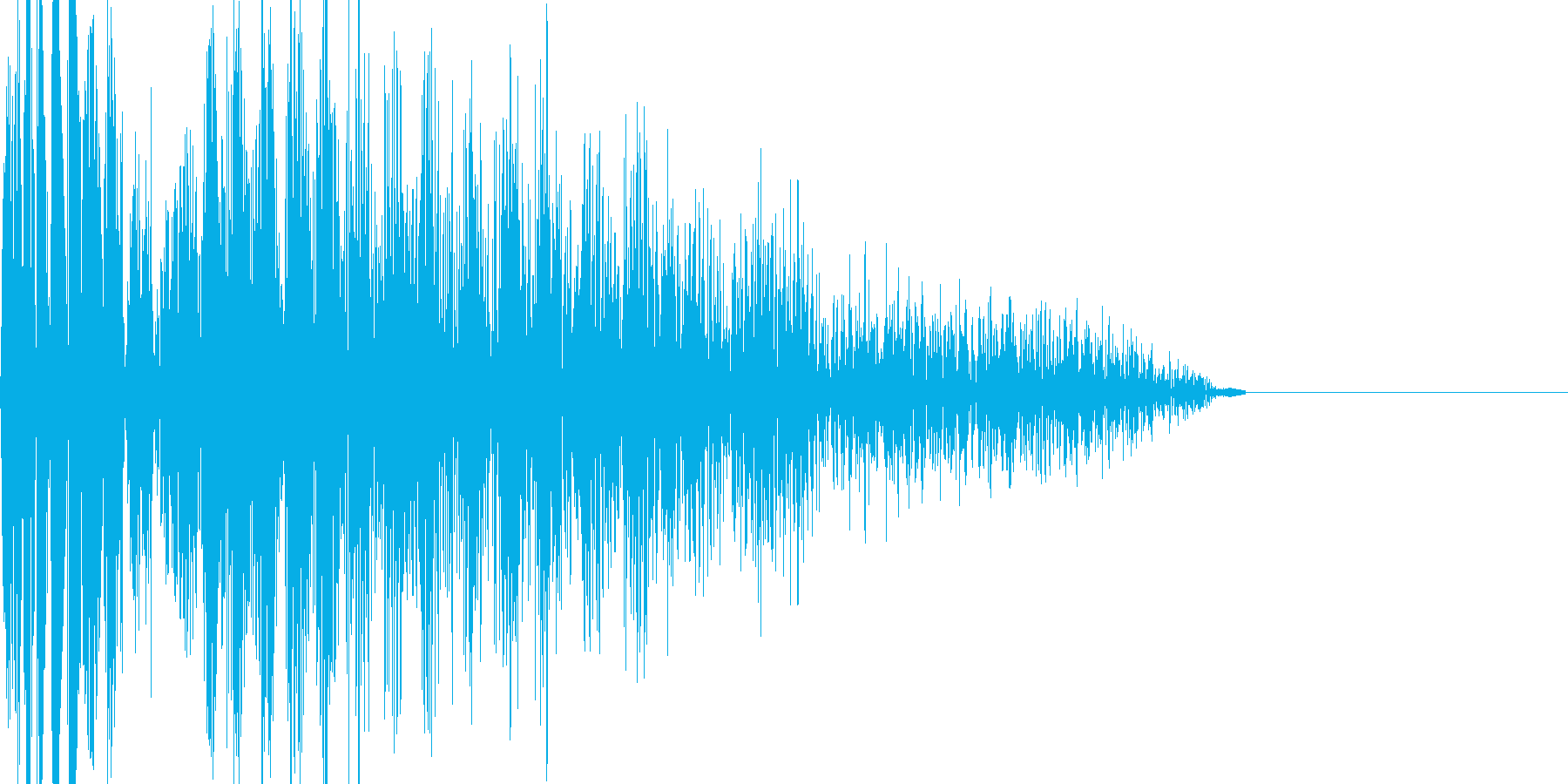 バシッ(打撃音)の再生済みの波形